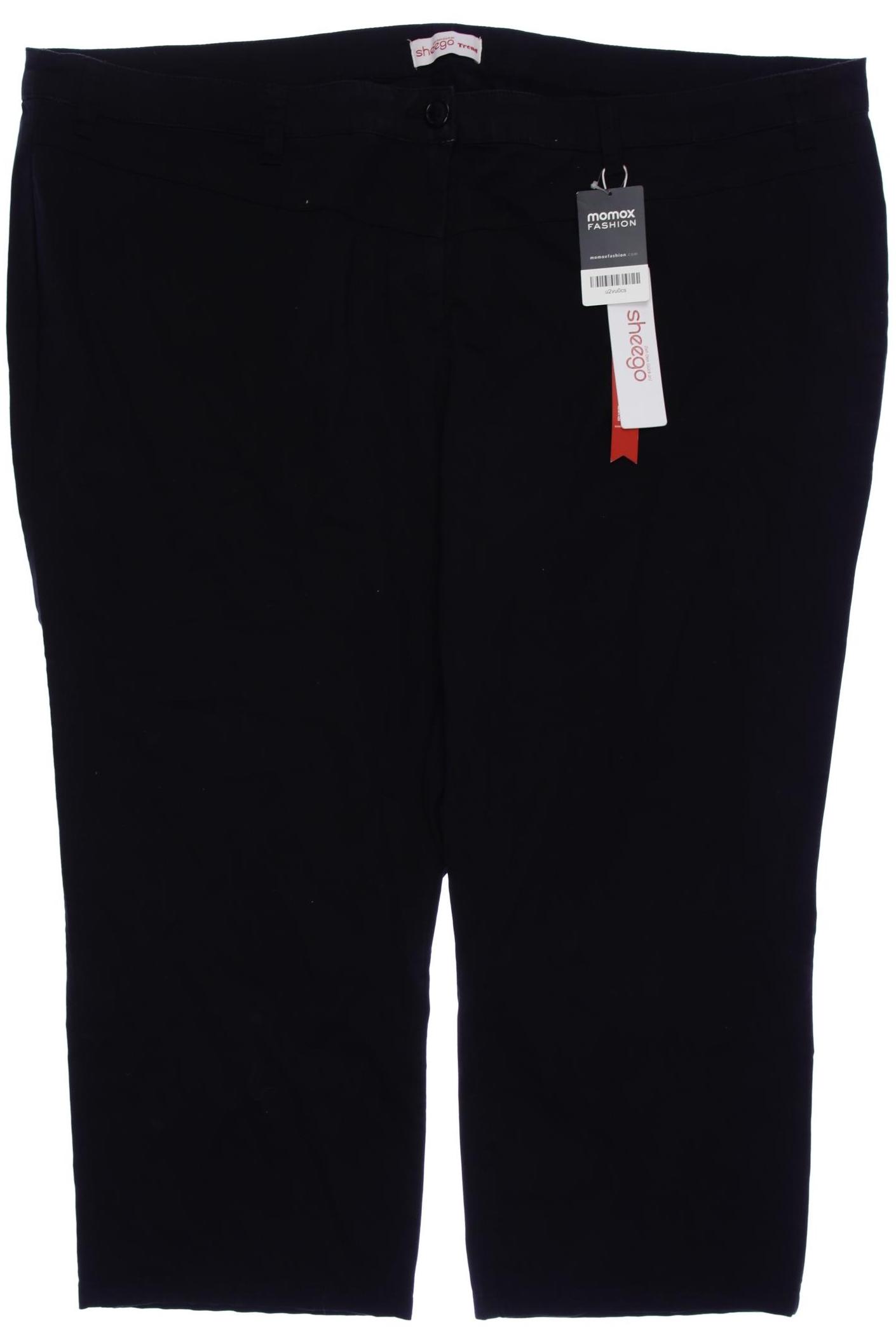 

sheego Damen Stoffhose, schwarz, Gr. 58
