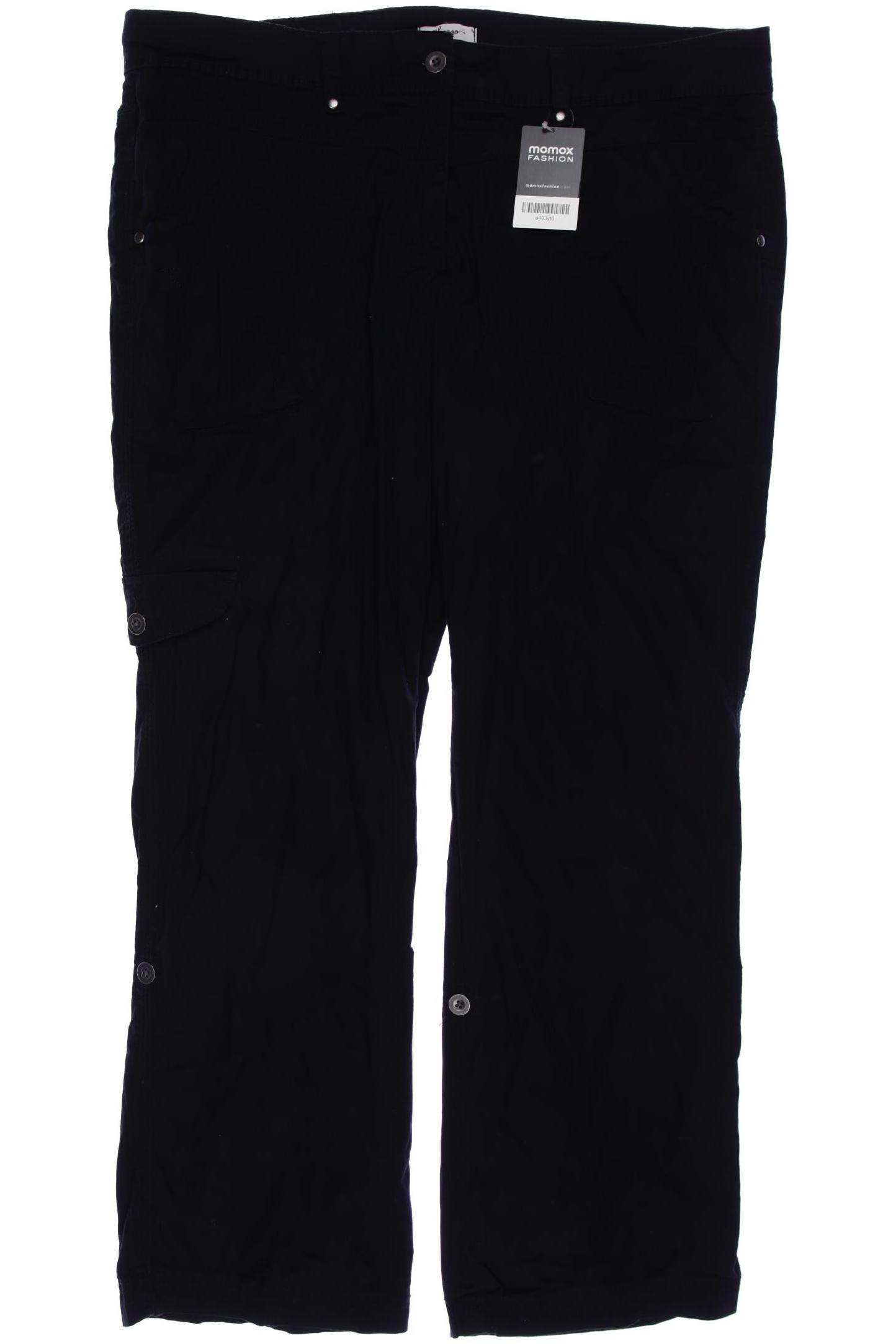 

sheego Damen Stoffhose, schwarz, Gr. 48