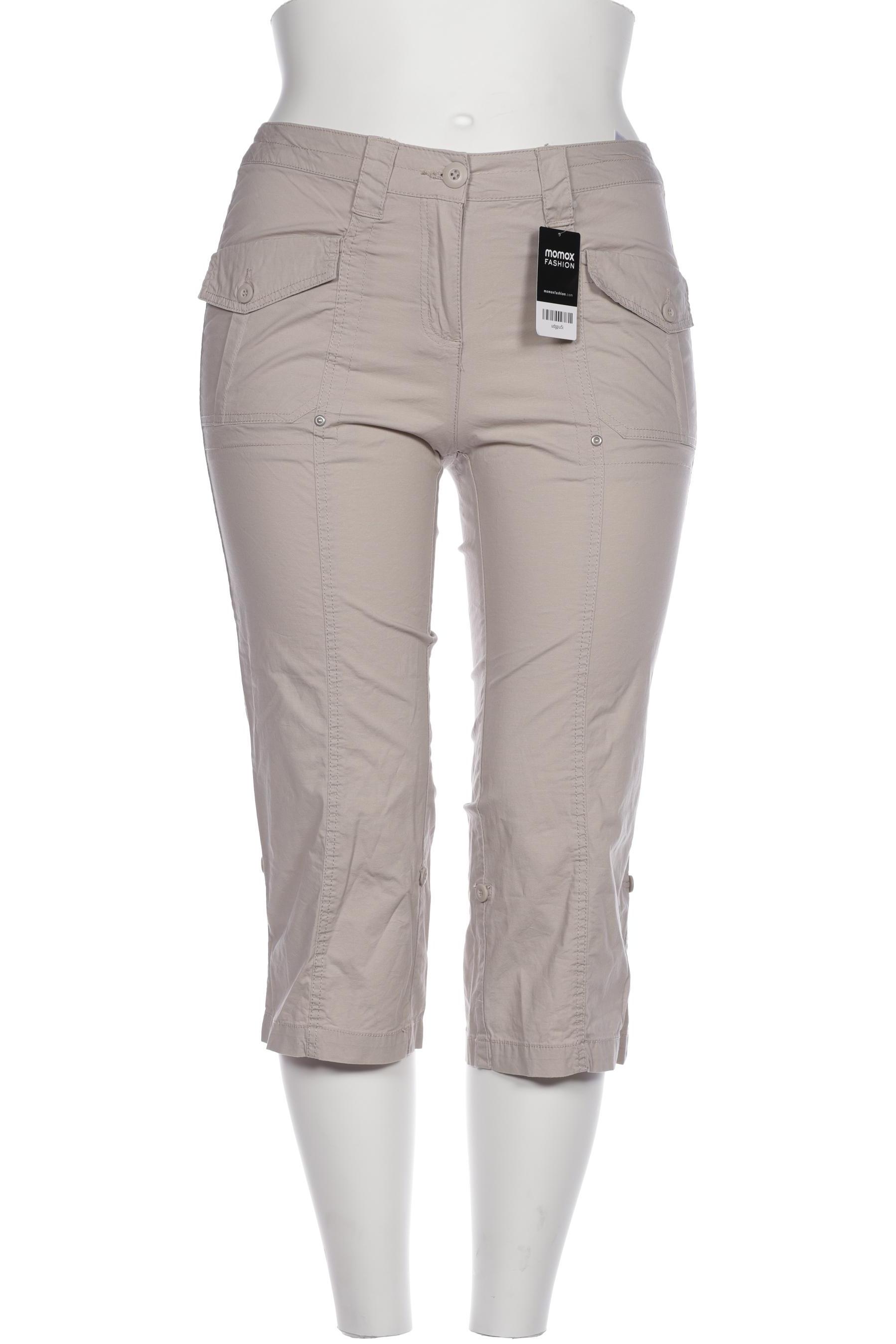 

sheego Damen Stoffhose, beige, Gr. 42