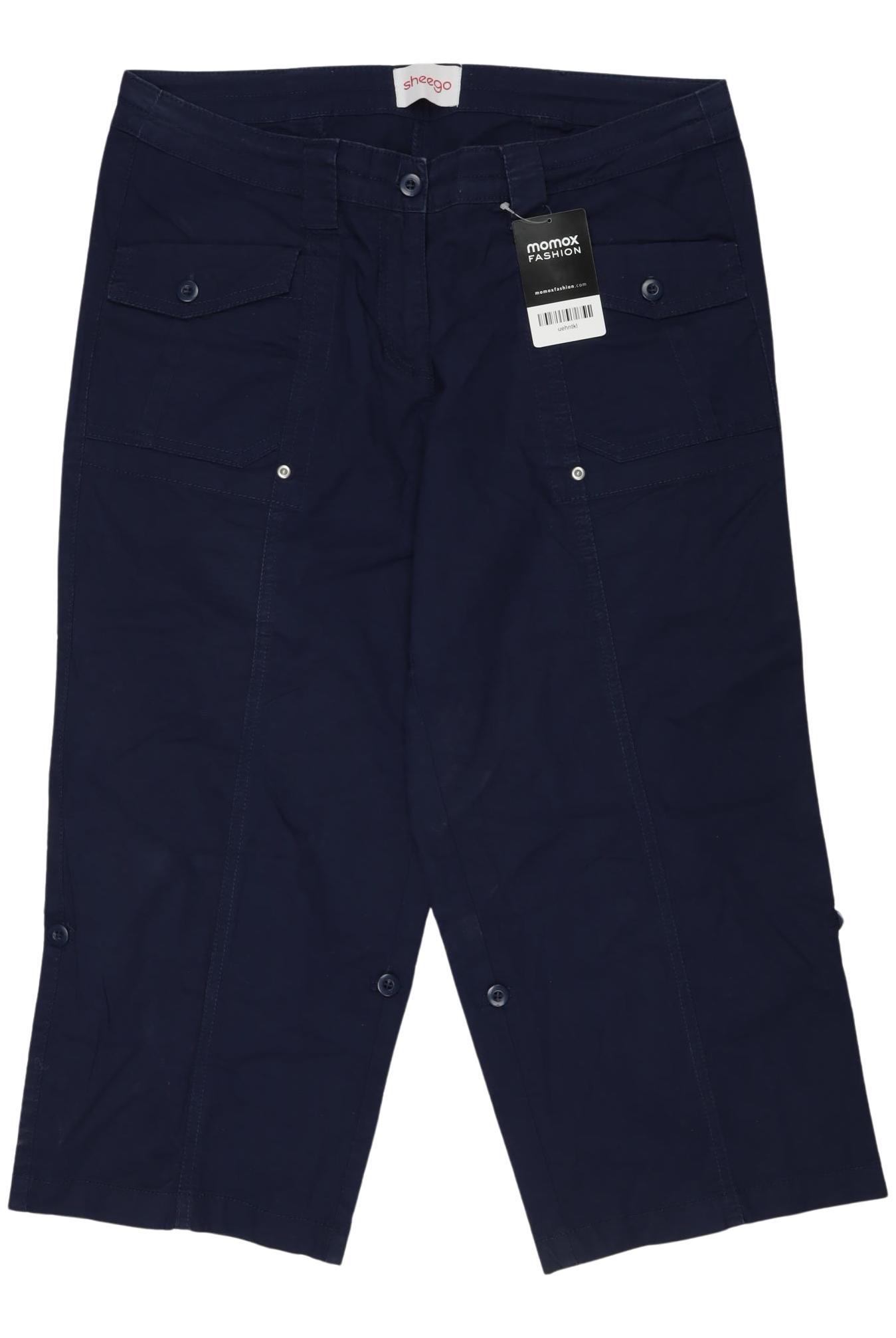 

sheego Damen Stoffhose, marineblau, Gr. 42