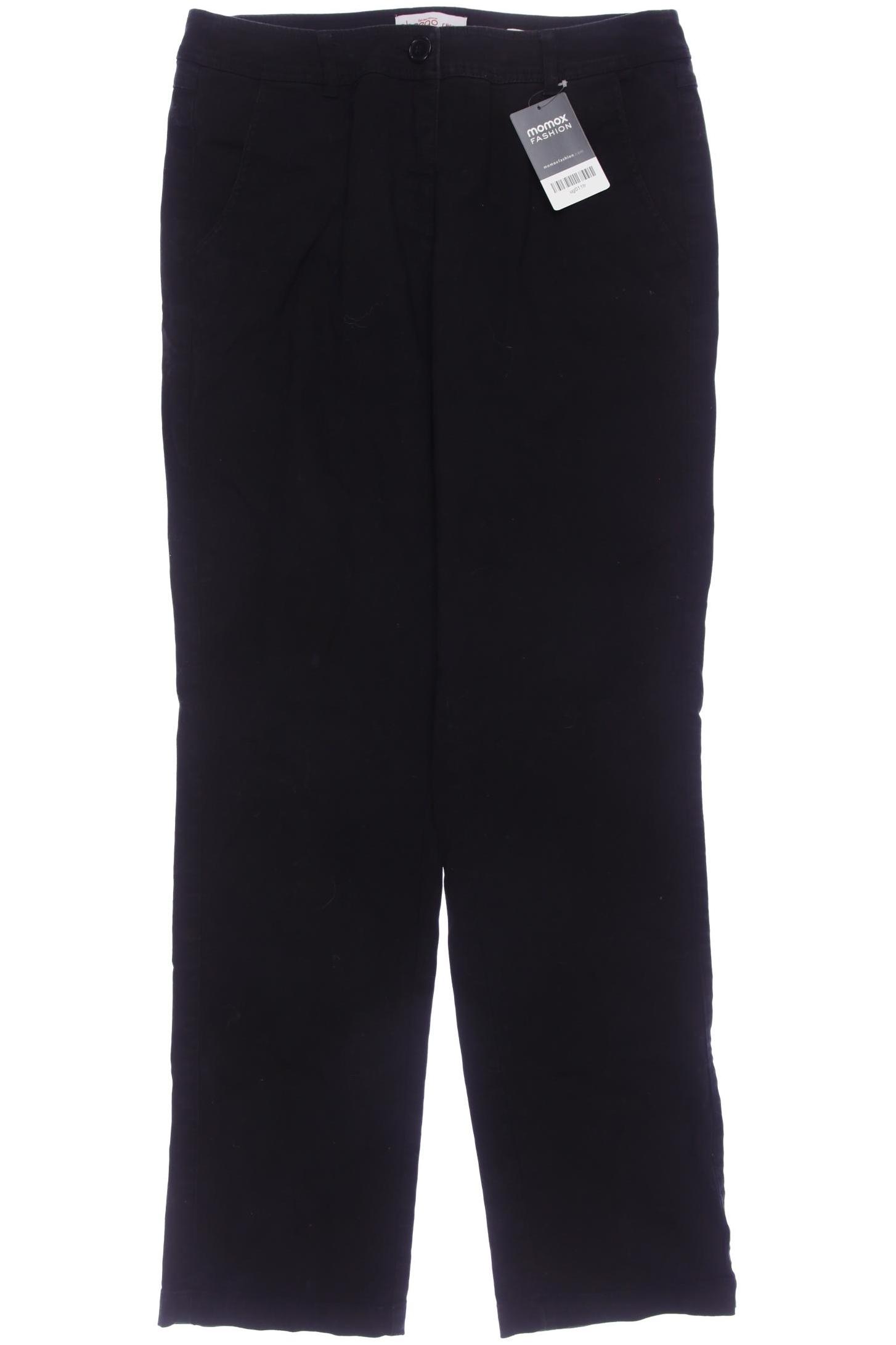 

sheego Damen Stoffhose, schwarz, Gr. 40