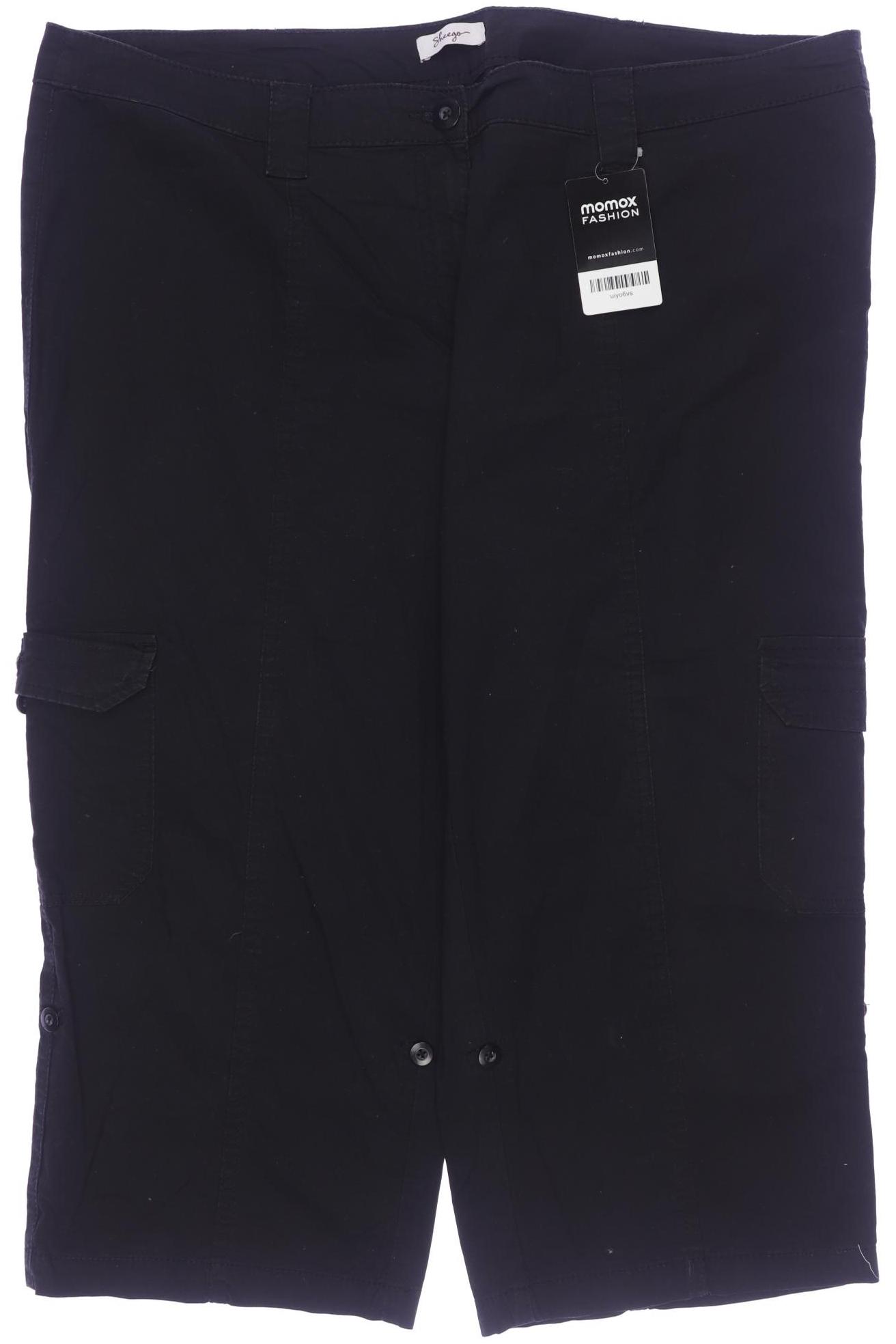 

sheego Damen Stoffhose, schwarz, Gr. 50
