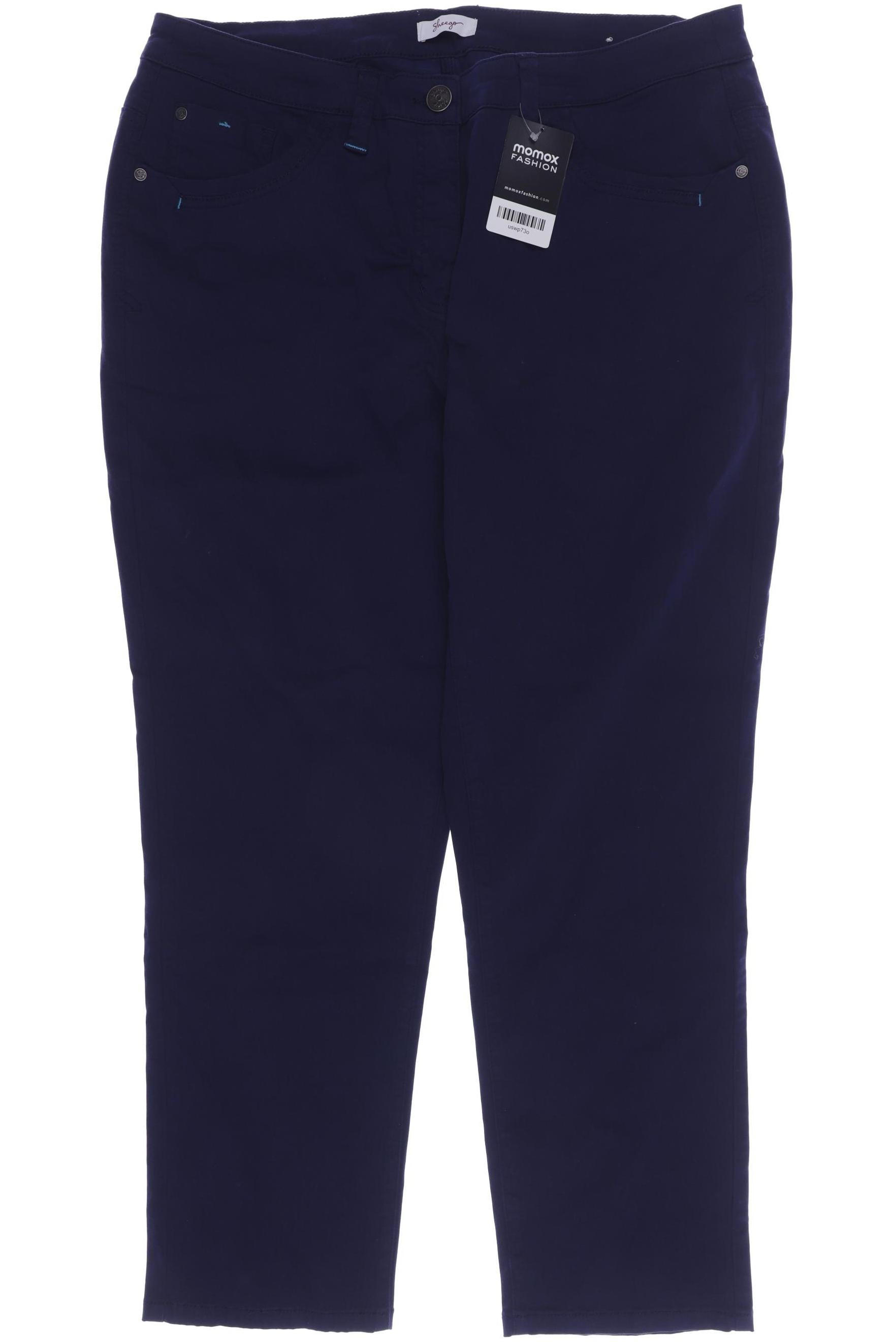 

sheego Damen Stoffhose, marineblau