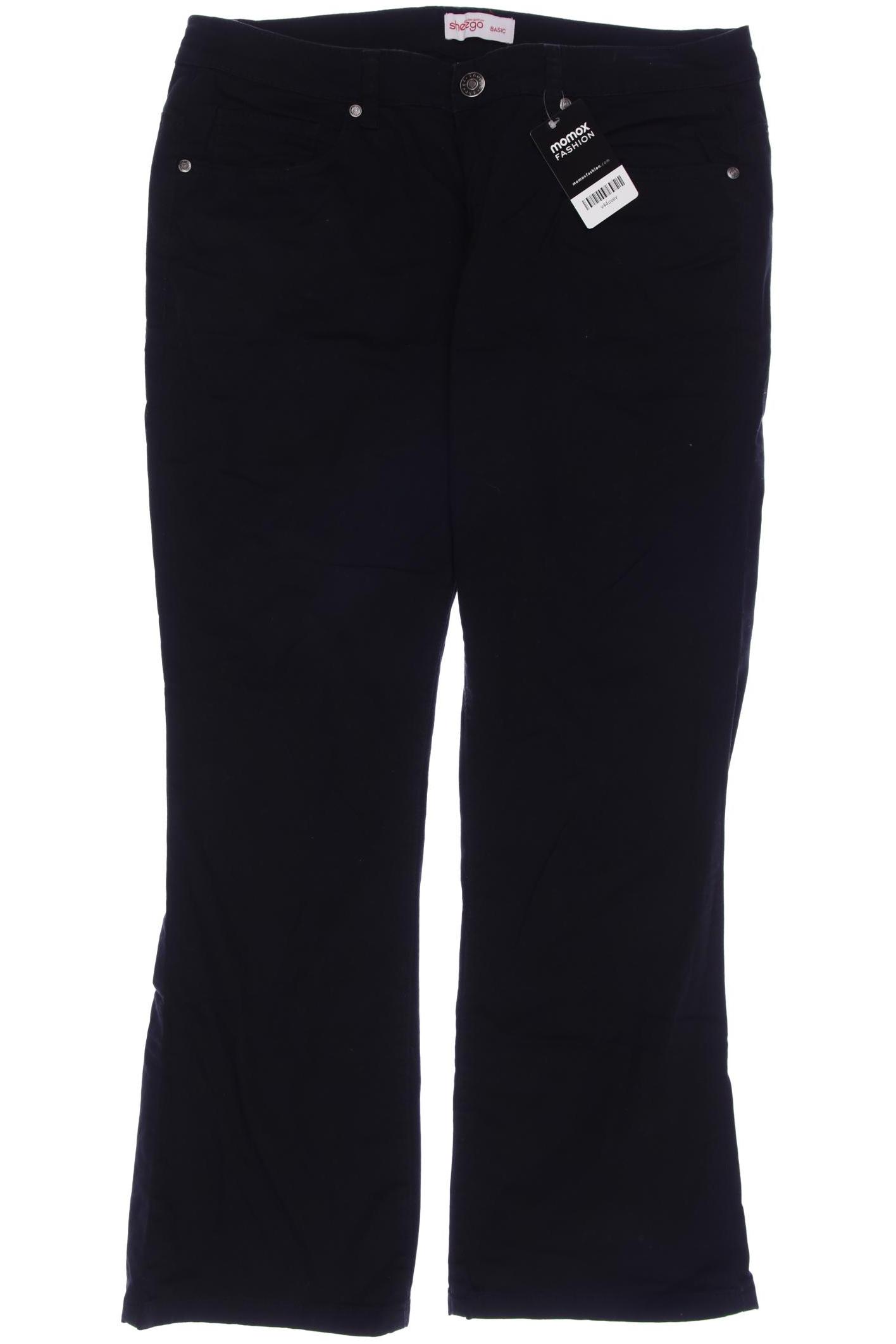 

sheego Damen Stoffhose, schwarz