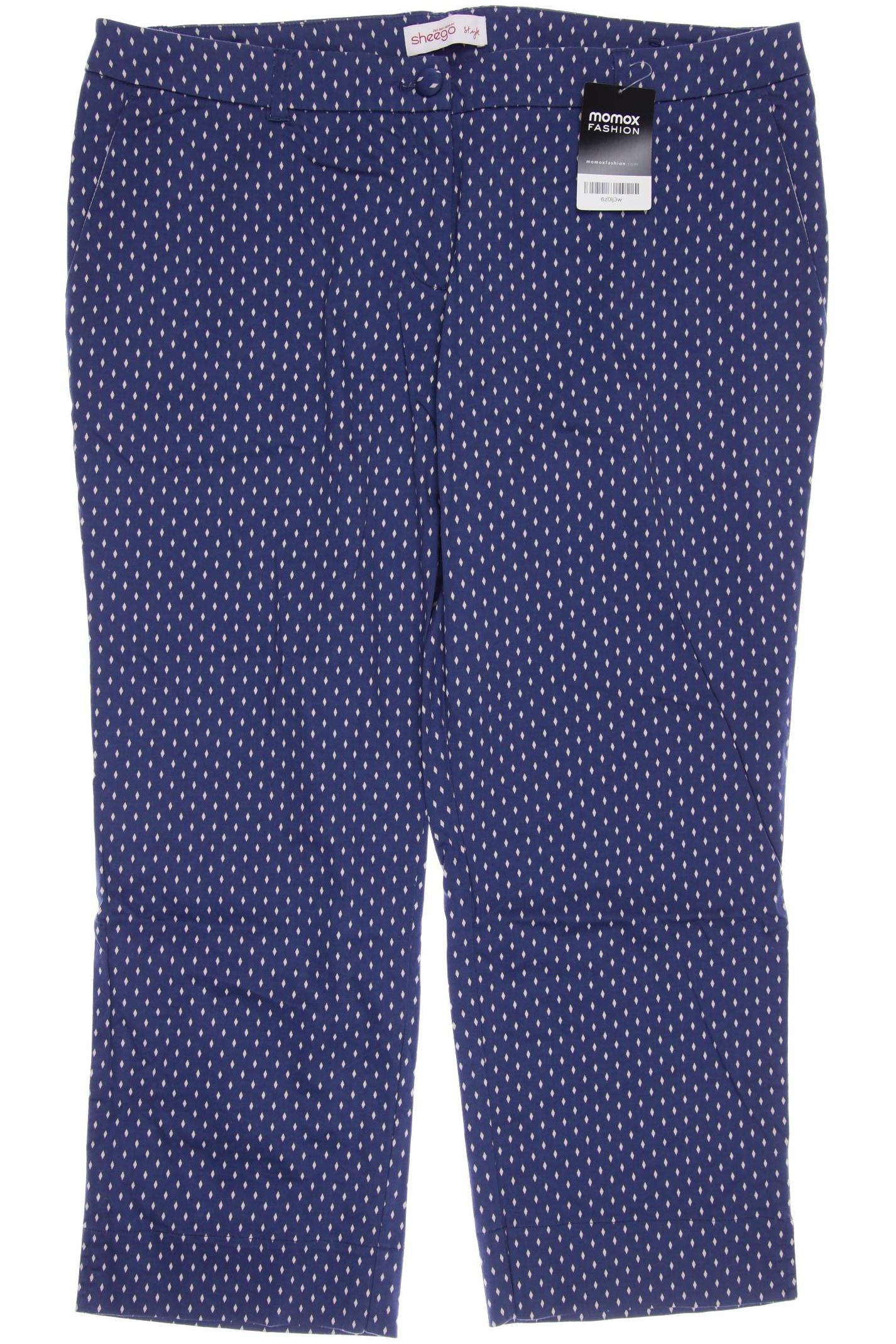 

sheego Damen Stoffhose, blau