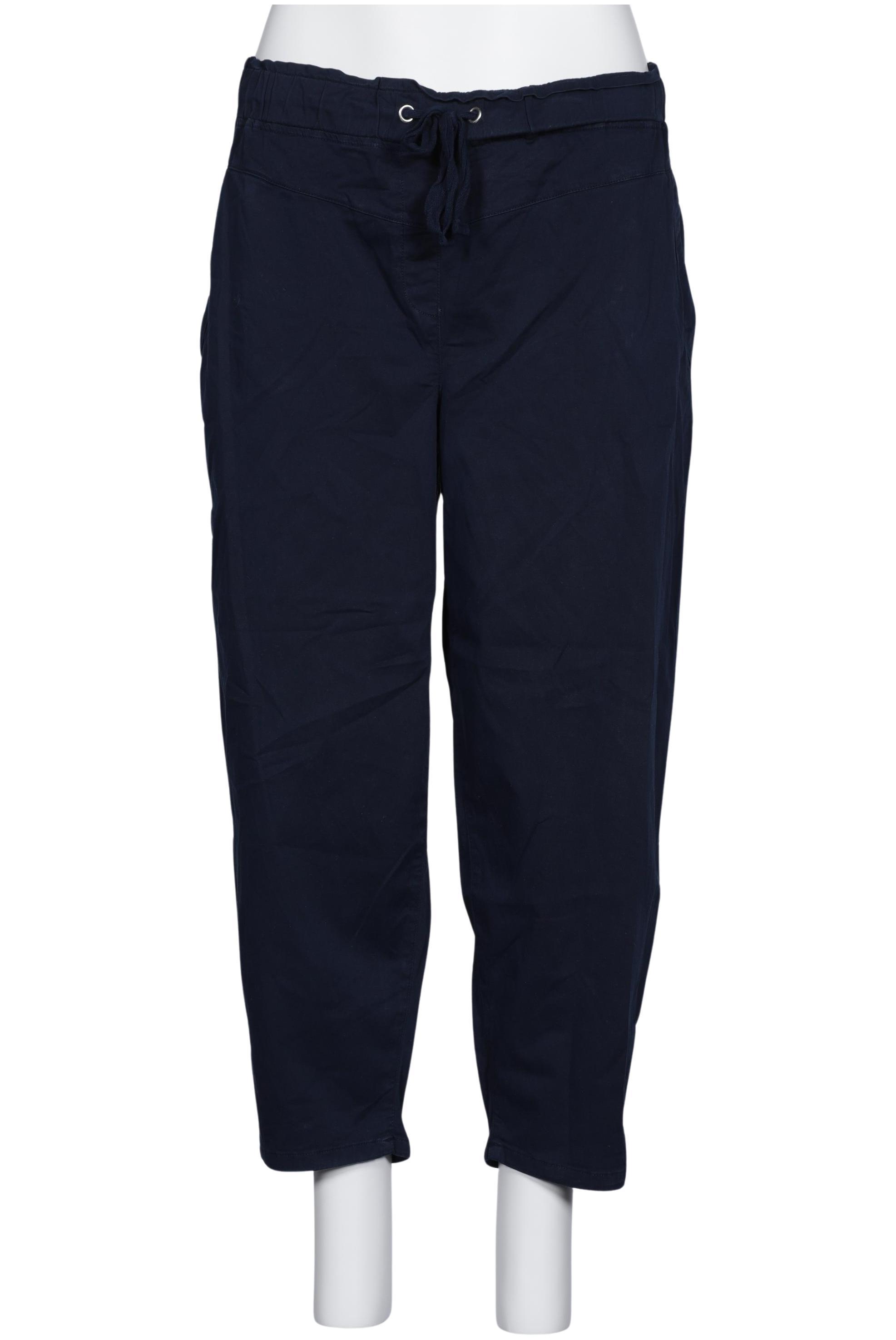 

sheego Damen Stoffhose, marineblau, Gr. 48