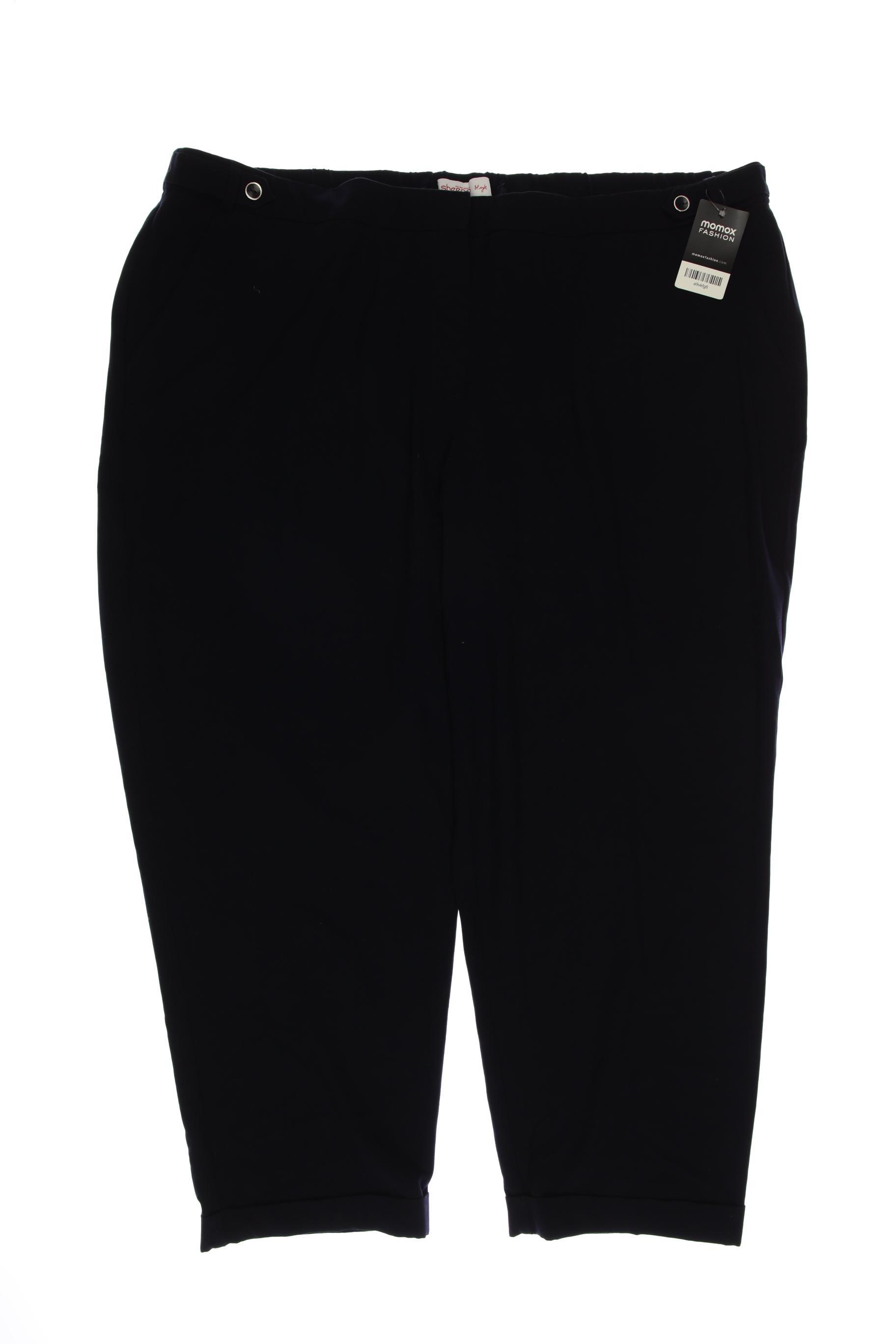 

sheego Damen Stoffhose, marineblau, Gr. 56