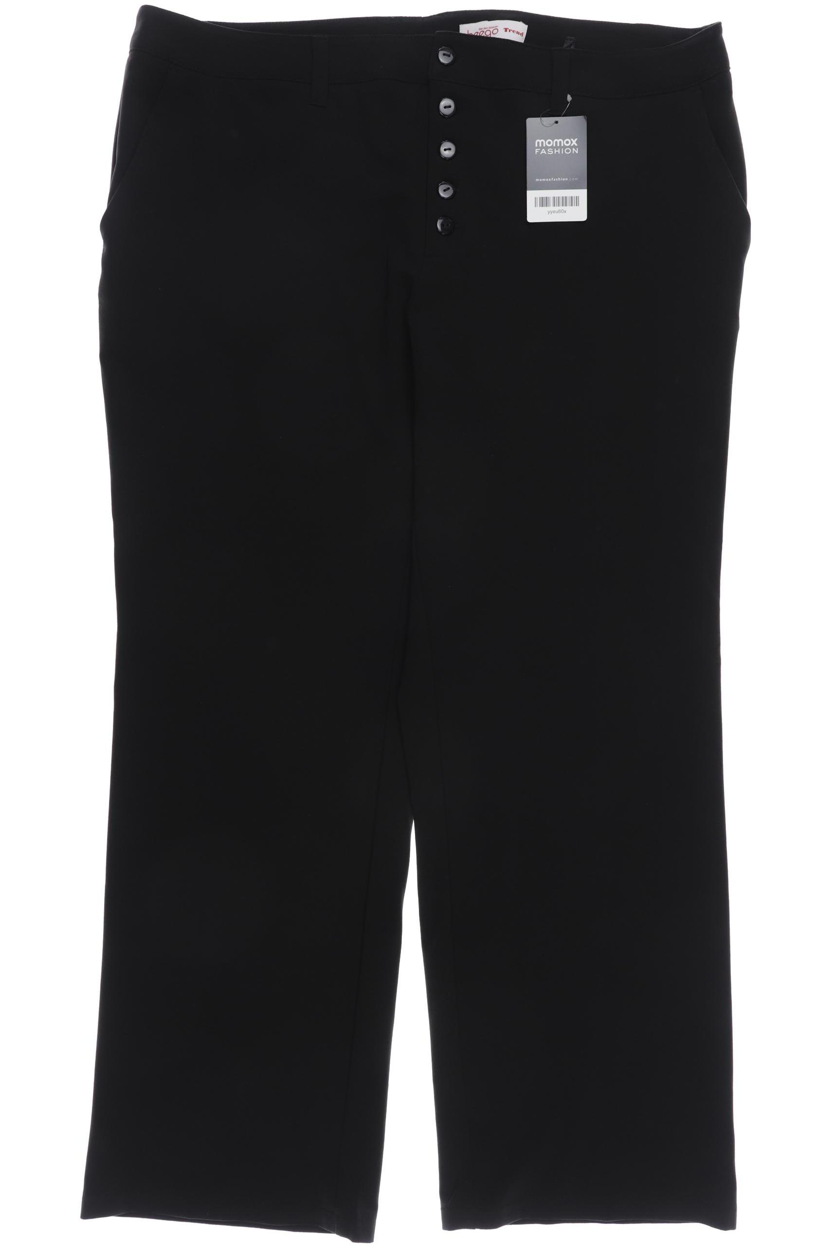 

sheego Damen Stoffhose, schwarz, Gr. 24