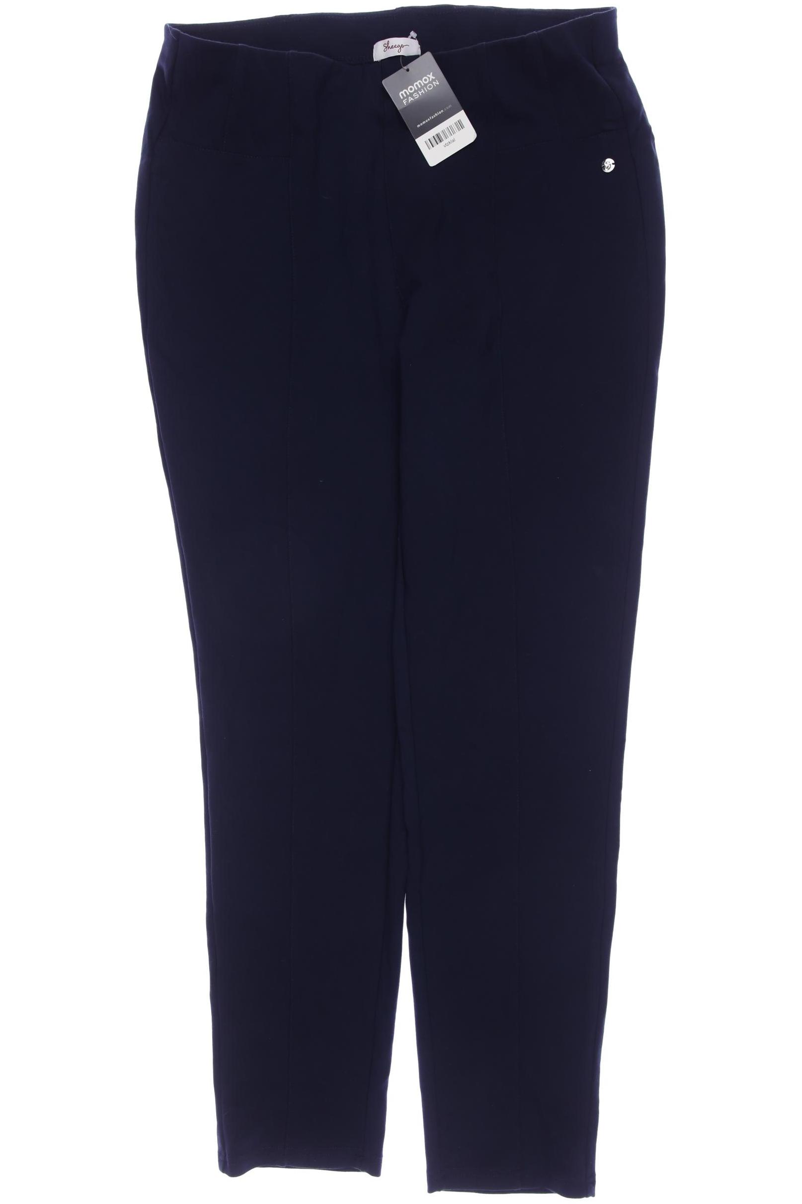 

sheego Damen Stoffhose, marineblau, Gr. 44