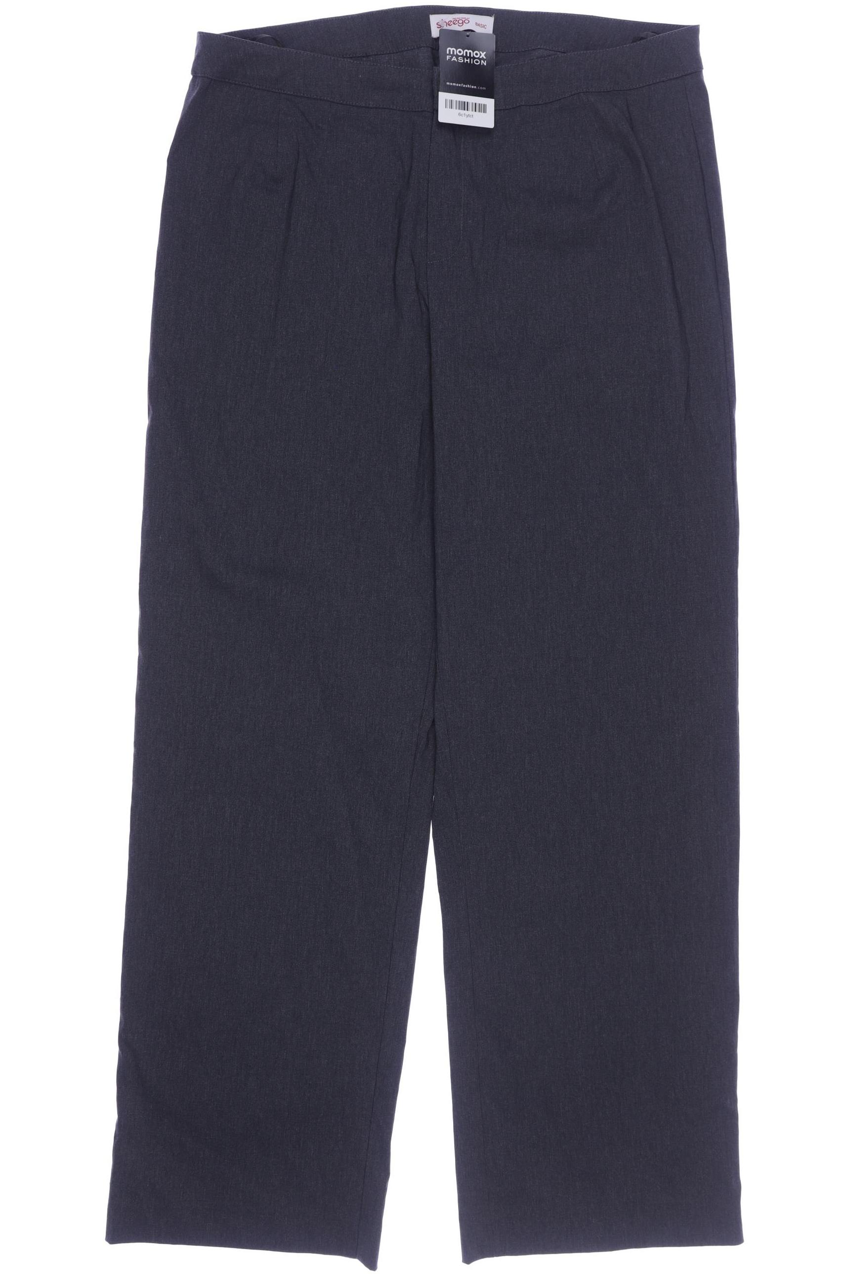

sheego Damen Stoffhose, grau, Gr. 46