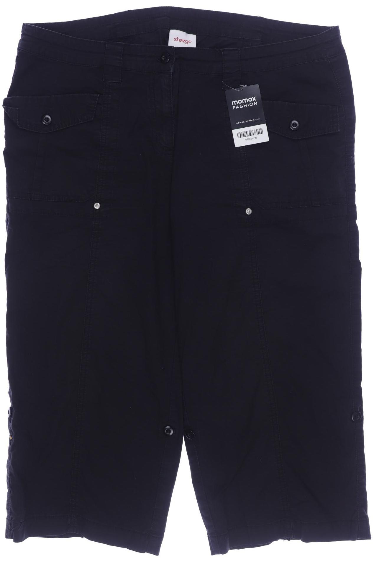 

sheego Damen Stoffhose, schwarz, Gr. 38