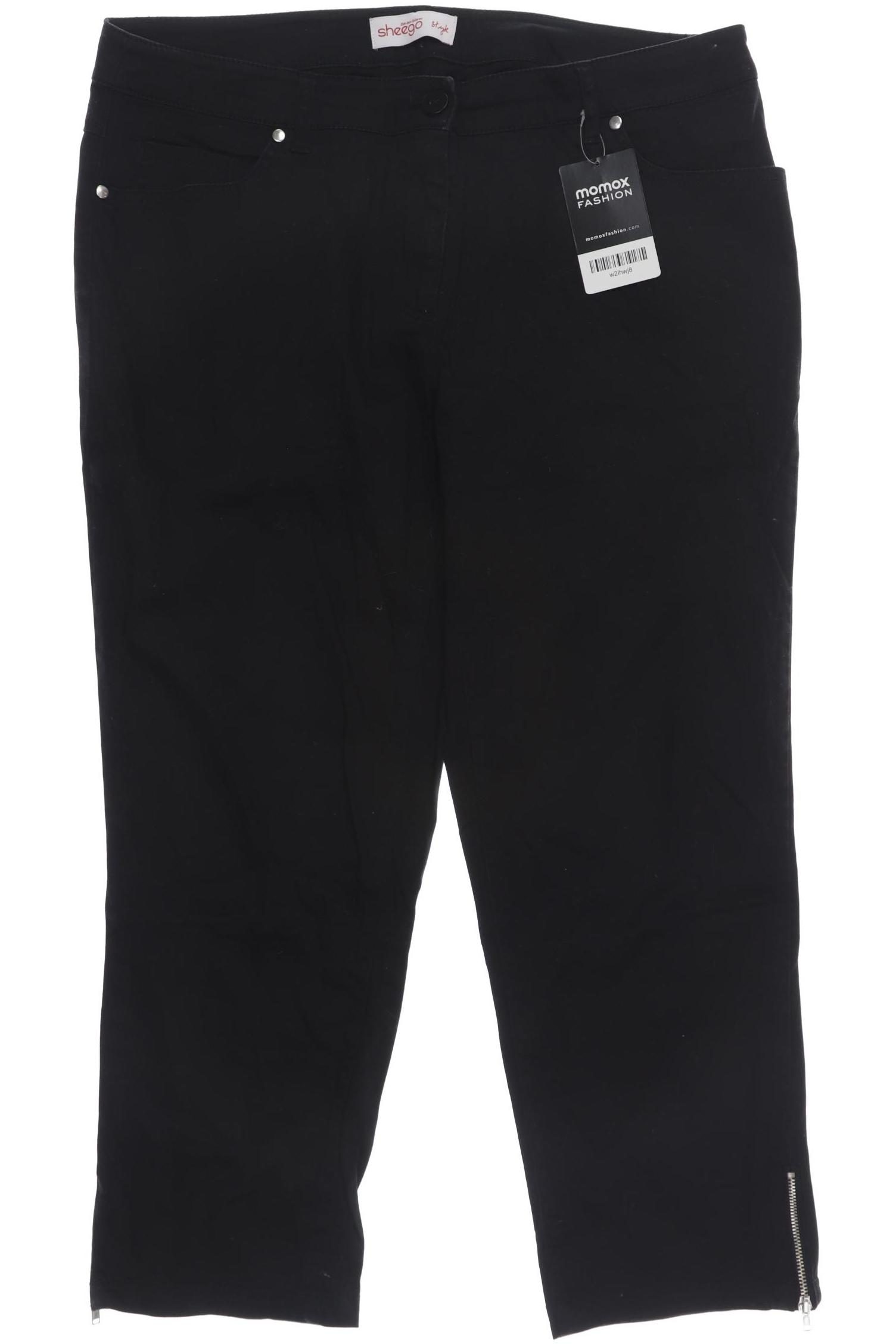 

sheego Damen Stoffhose, schwarz