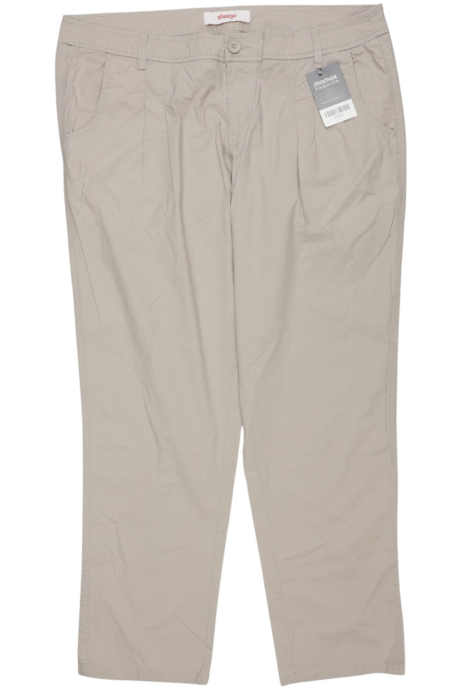 

sheego Damen Stoffhose, beige, Gr. 37