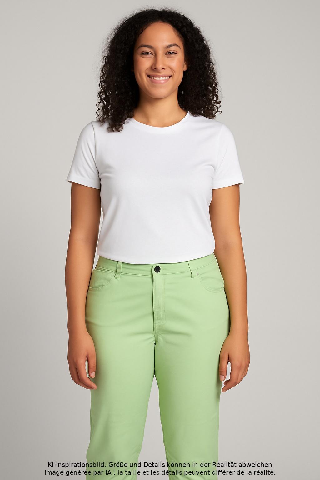 

sheego Damen Stoffhose, hellgrün, Gr. 25