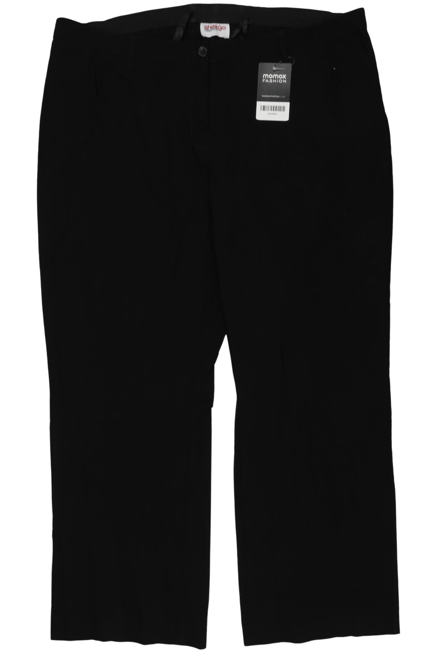 

sheego Damen Stoffhose, schwarz, Gr. 25