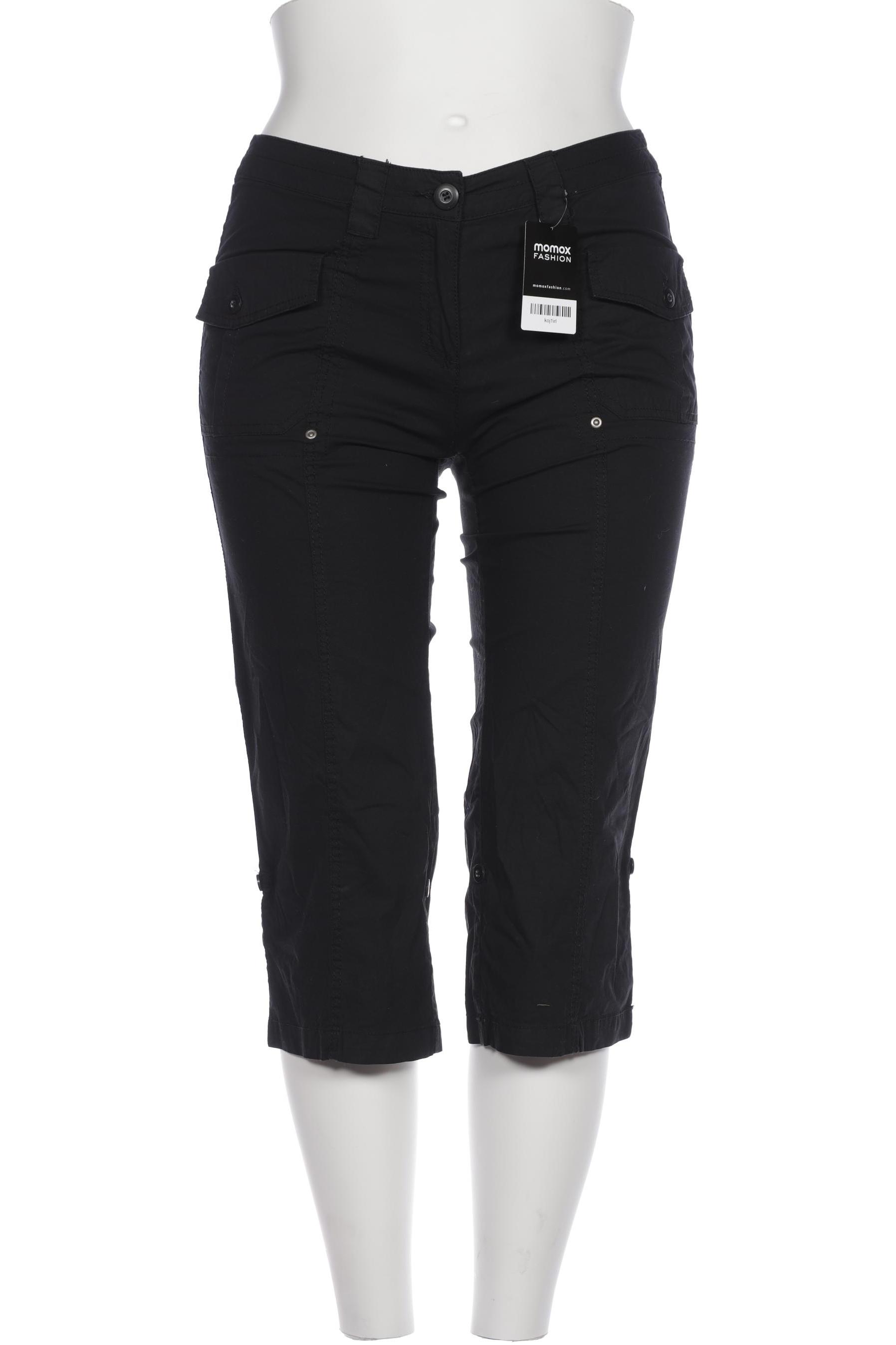 

sheego Damen Stoffhose, schwarz, Gr. 42