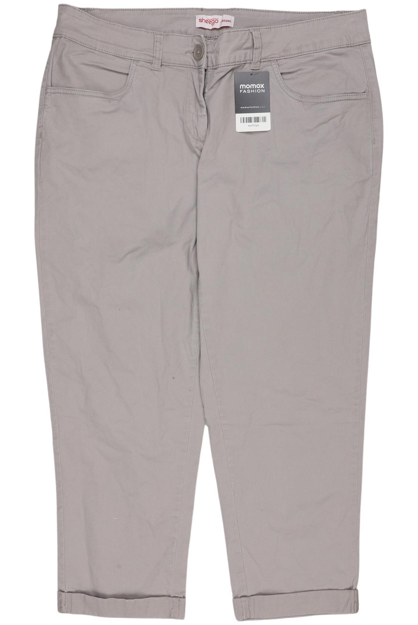 

sheego Damen Stoffhose, grau, Gr. 46