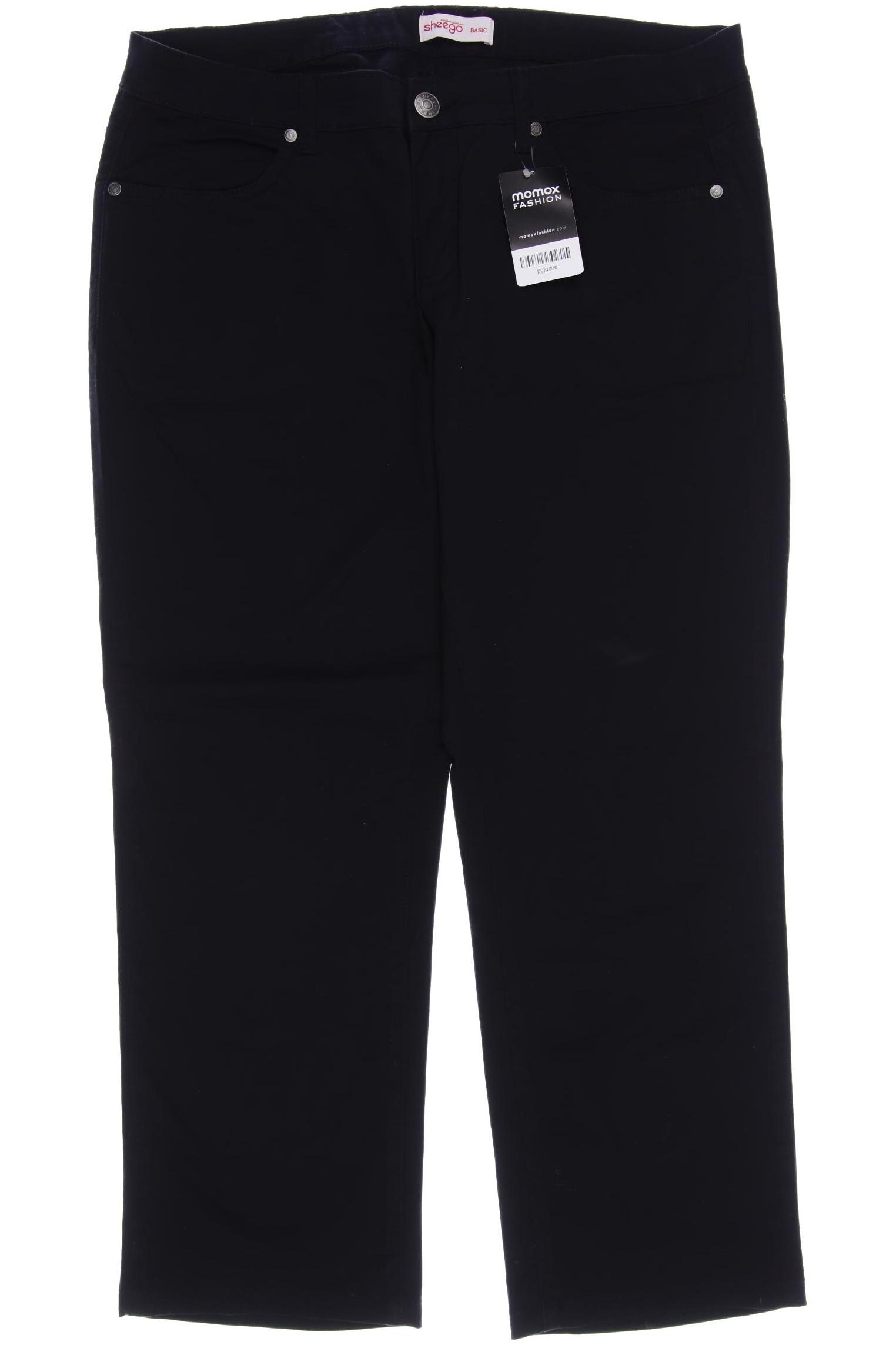 

sheego Damen Stoffhose, schwarz