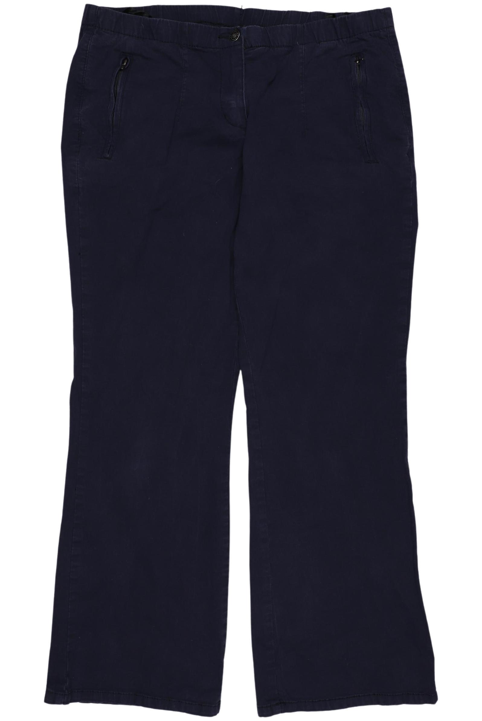 

sheego Damen Stoffhose, marineblau, Gr. 46