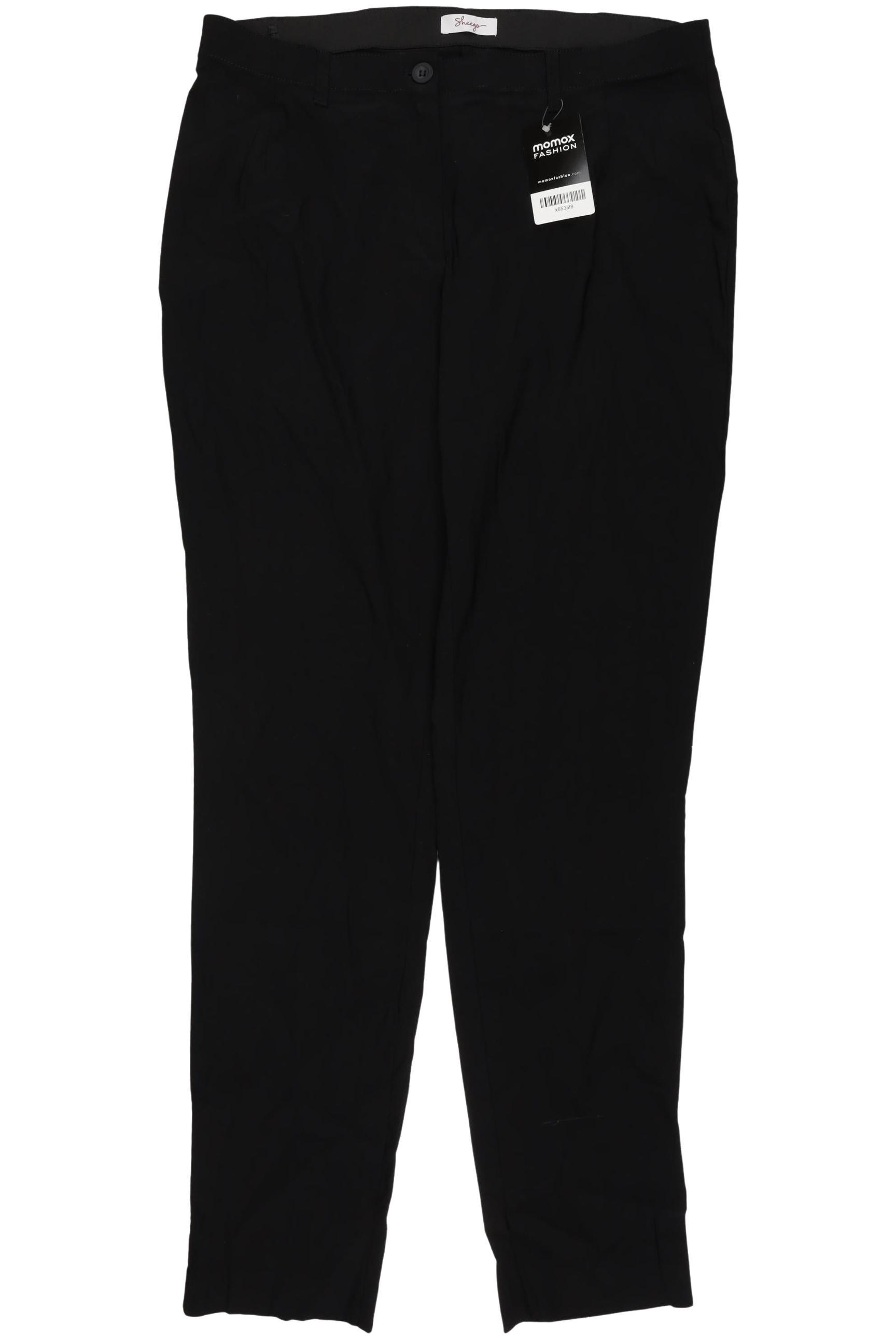 

sheego Damen Stoffhose, schwarz, Gr. 92