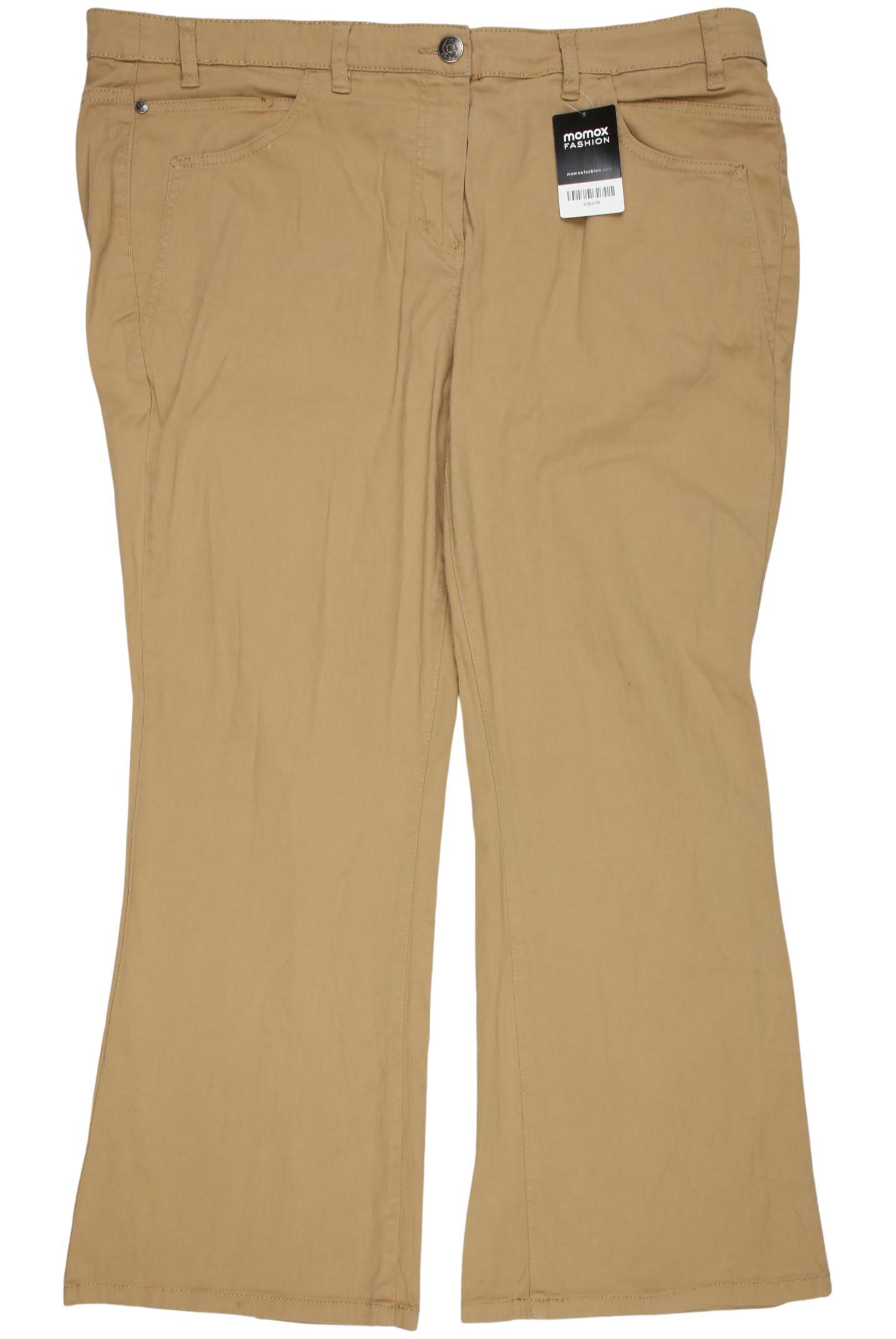 

sheego Damen Stoffhose, beige, Gr. 52
