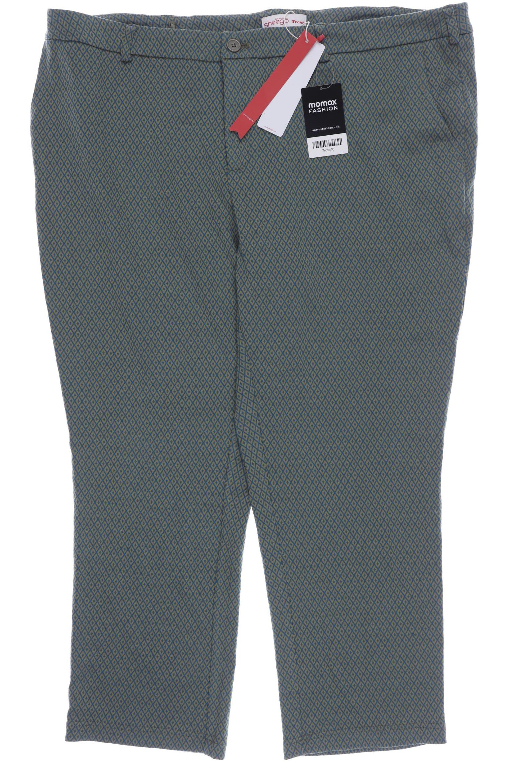 

sheego Damen Stoffhose, grün, Gr. 52