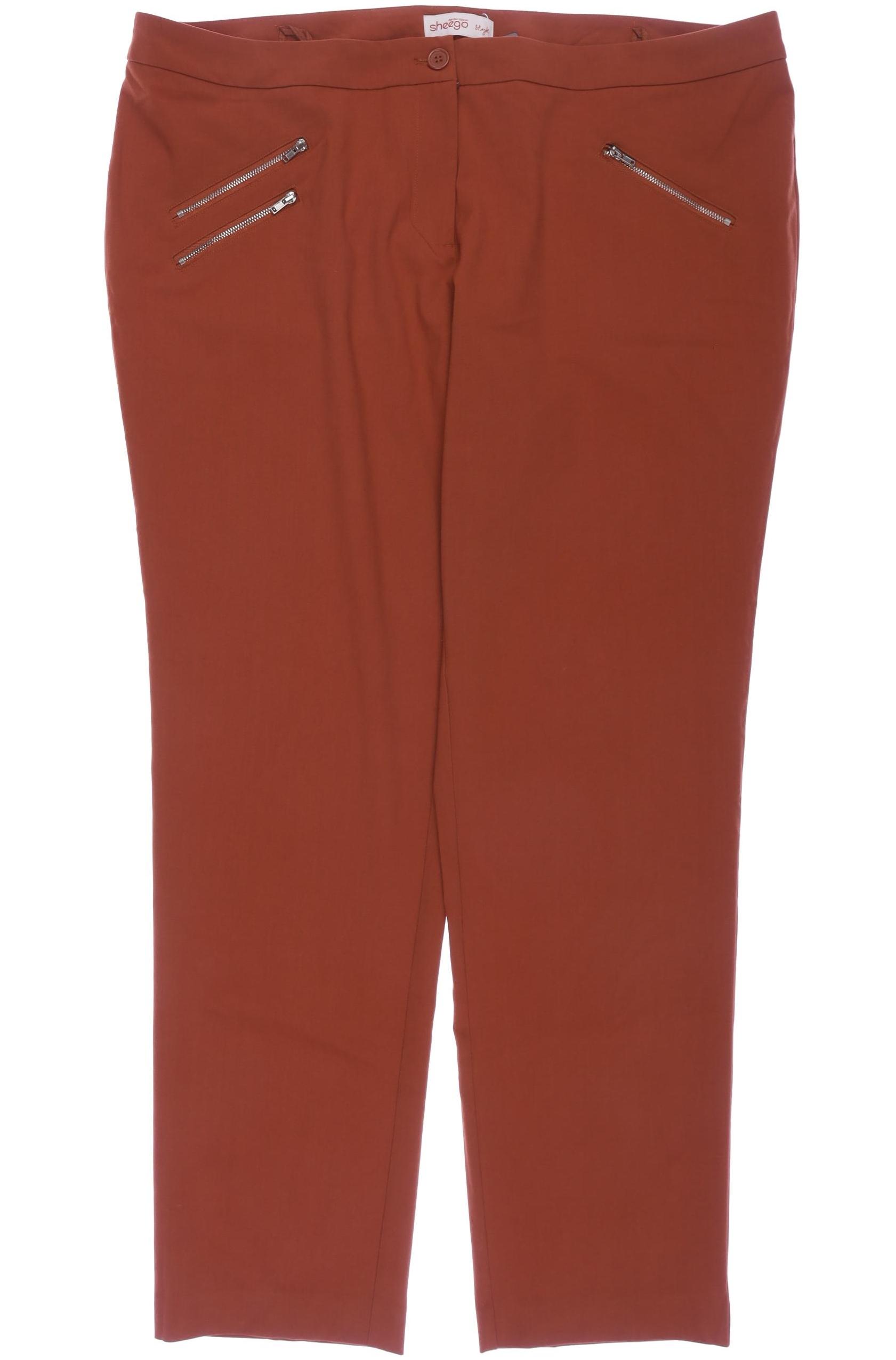 

sheego Damen Stoffhose, orange, Gr. 50