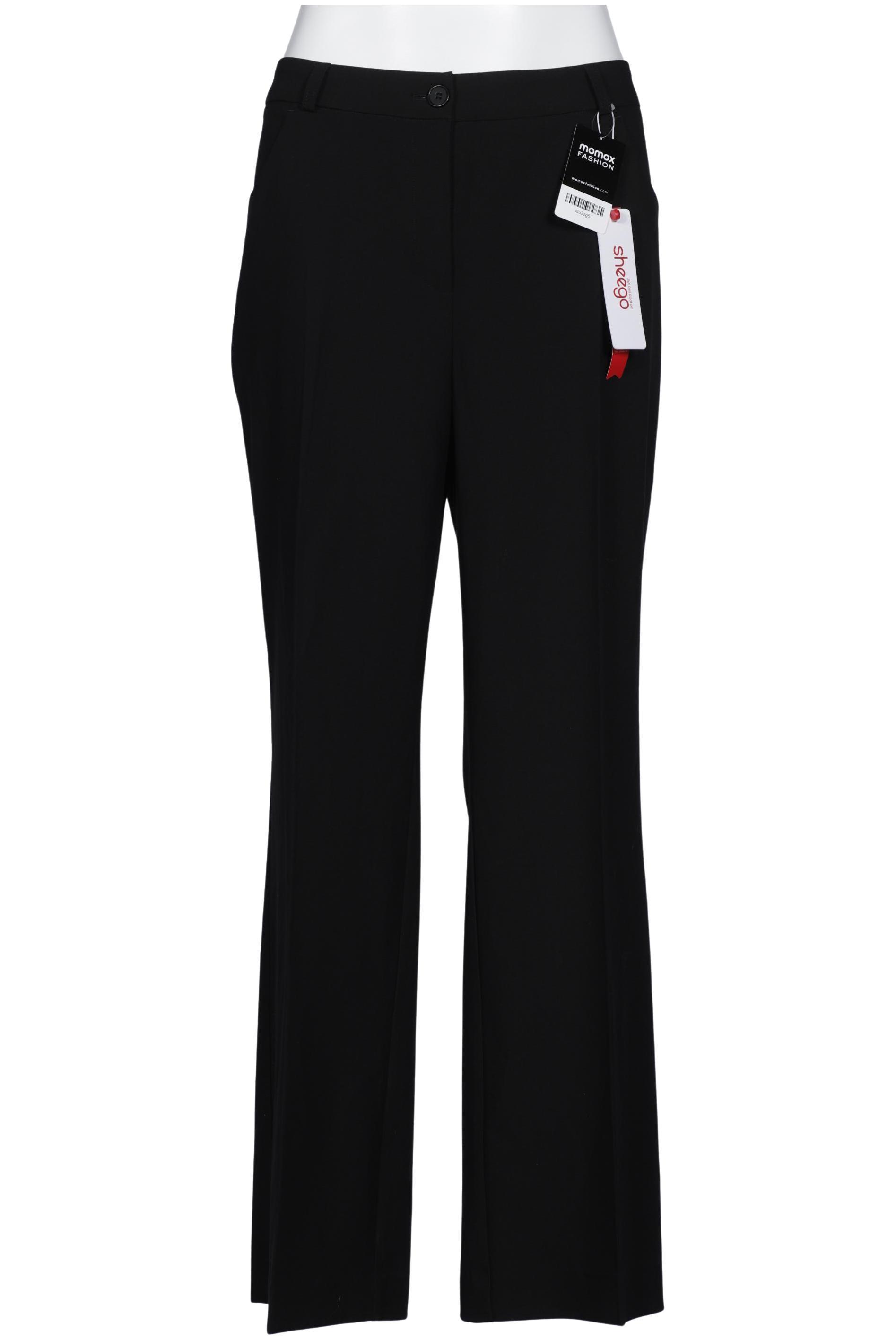 

sheego Damen Stoffhose, schwarz, Gr. 48