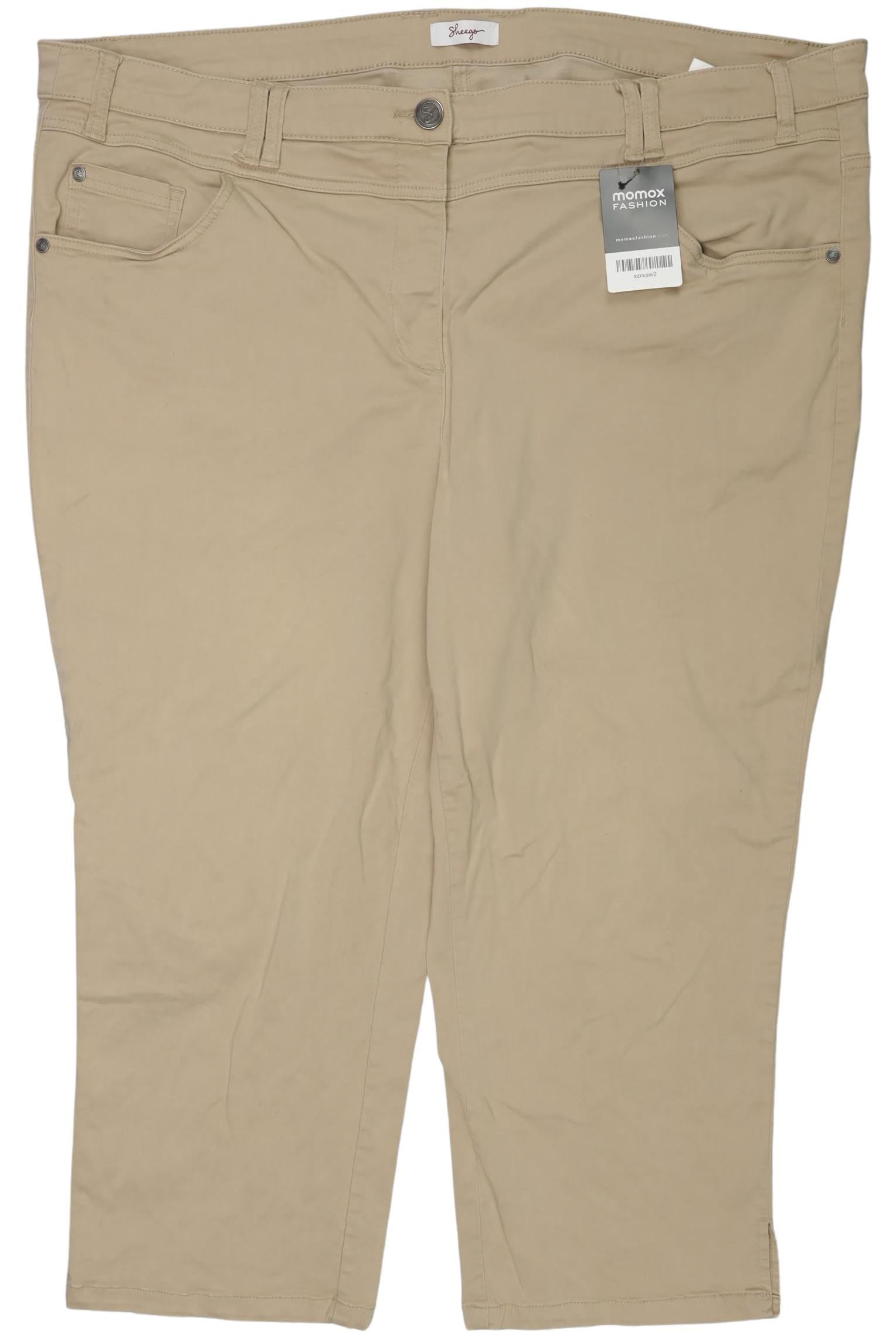 

sheego Damen Stoffhose, beige, Gr. 54