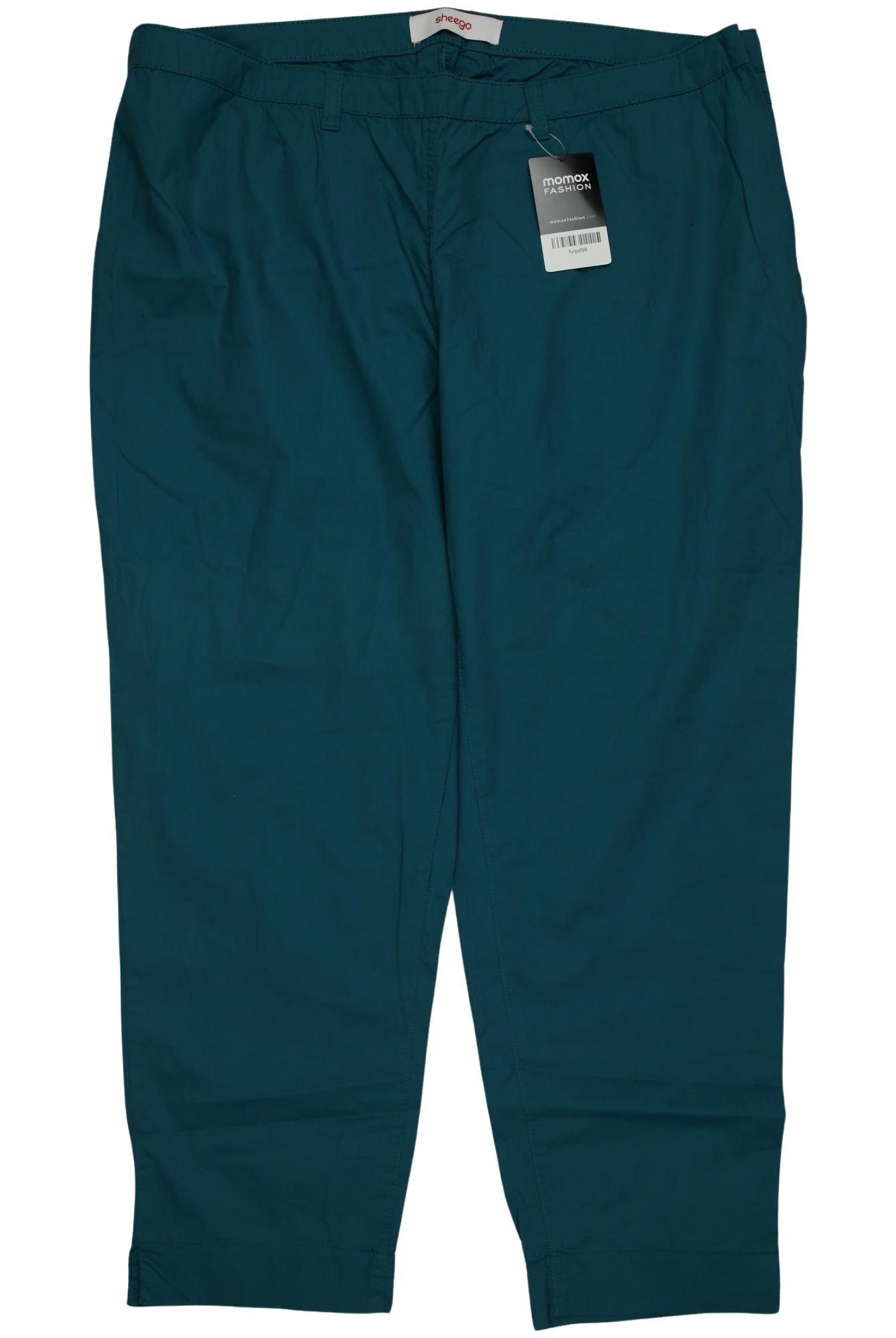 

sheego Damen Stoffhose, türkis, Gr. 48