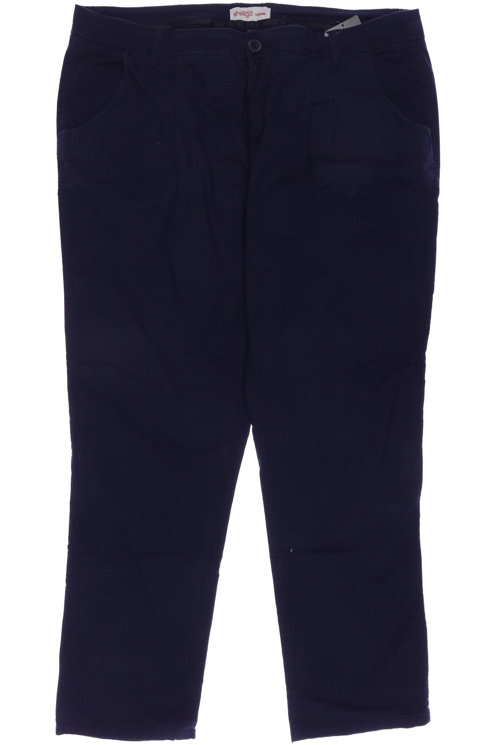 

sheego Damen Stoffhose, marineblau, Gr. 48
