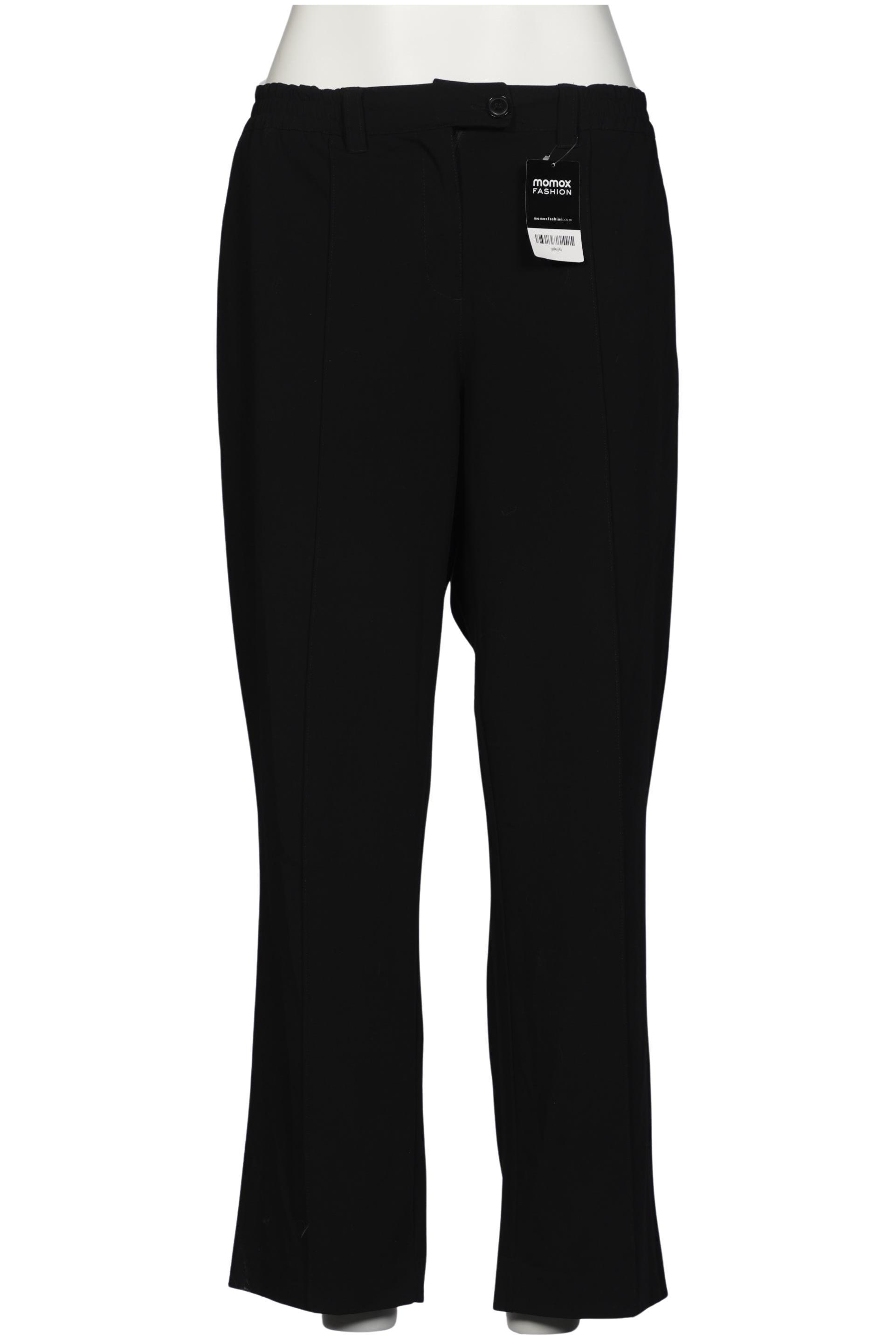 

sheego Damen Stoffhose, schwarz, Gr. 48