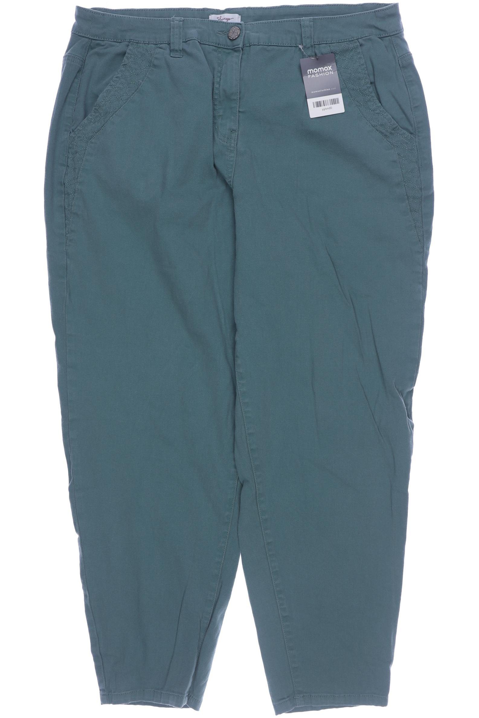 

sheego Damen Stoffhose, türkis