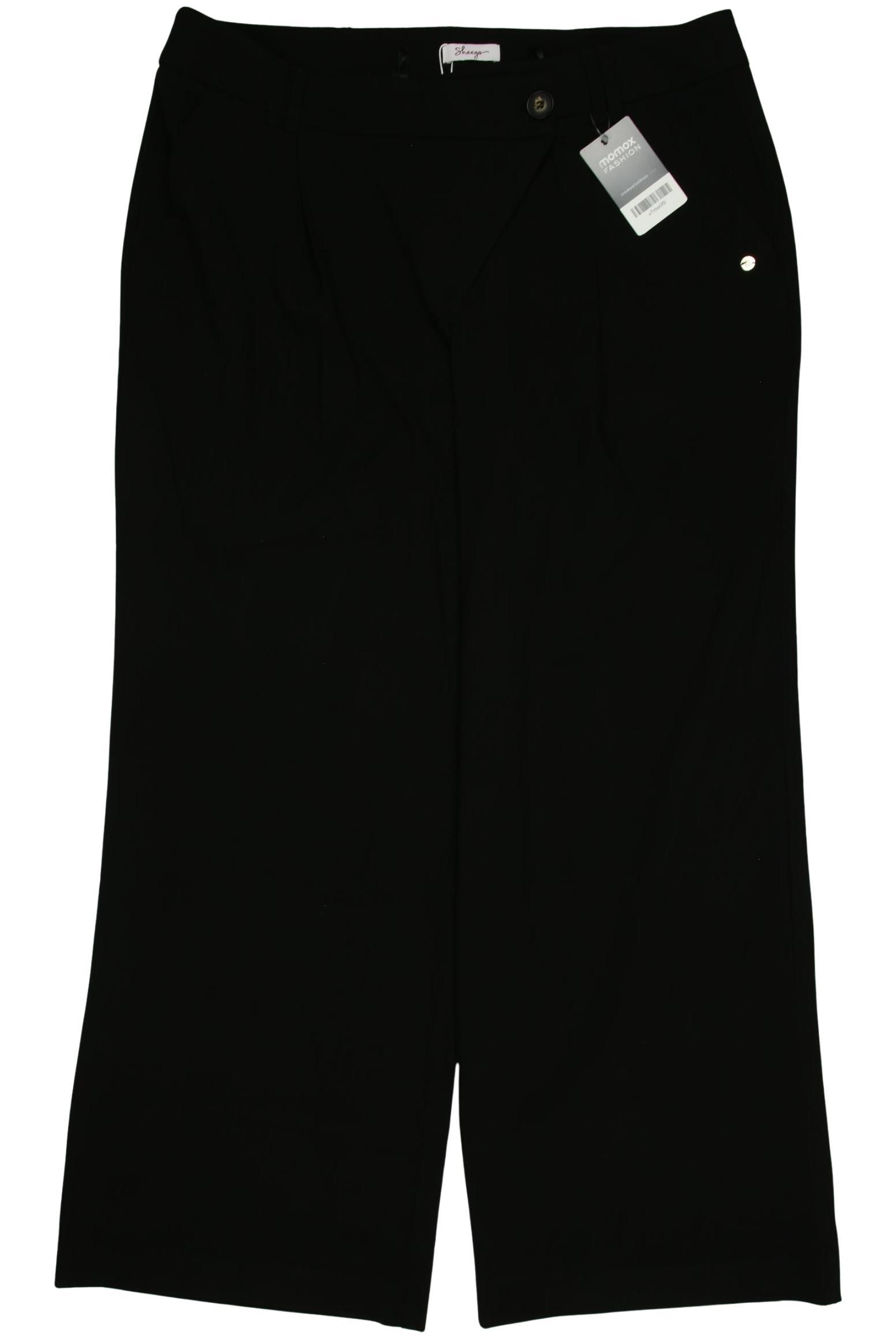 

sheego Damen Stoffhose, schwarz, Gr. 46