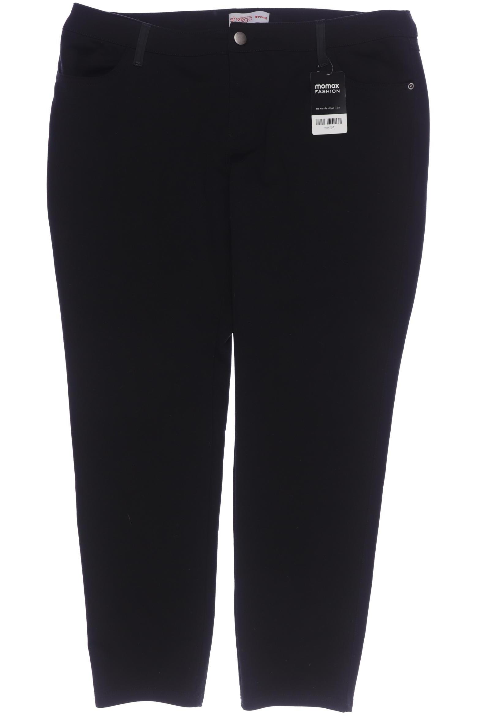 

sheego Damen Stoffhose, schwarz, Gr. 38