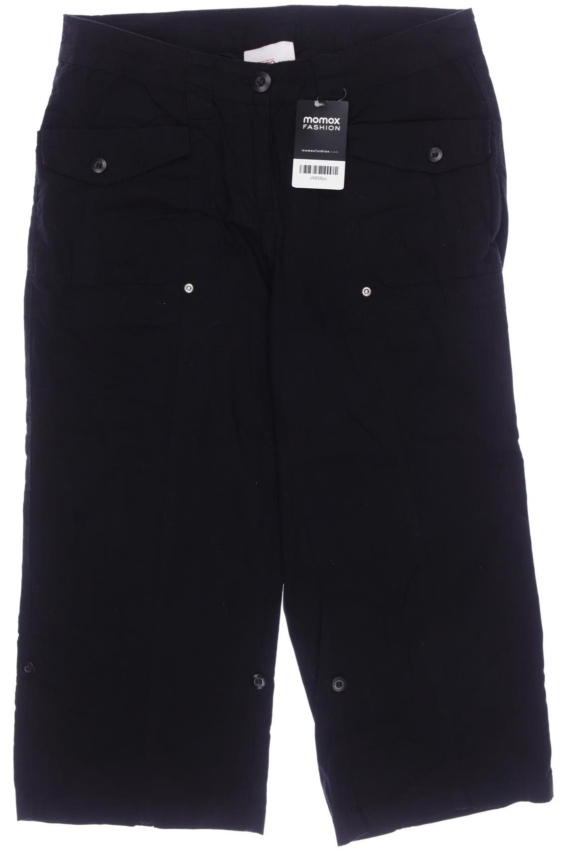 

sheego Damen Stoffhose, schwarz, Gr. 40