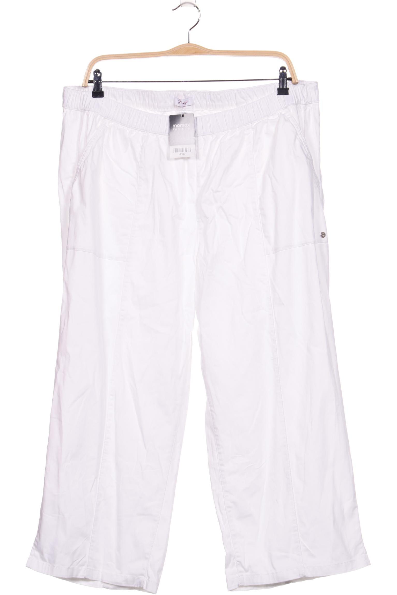 

sheego Damen Stoffhose, weiß