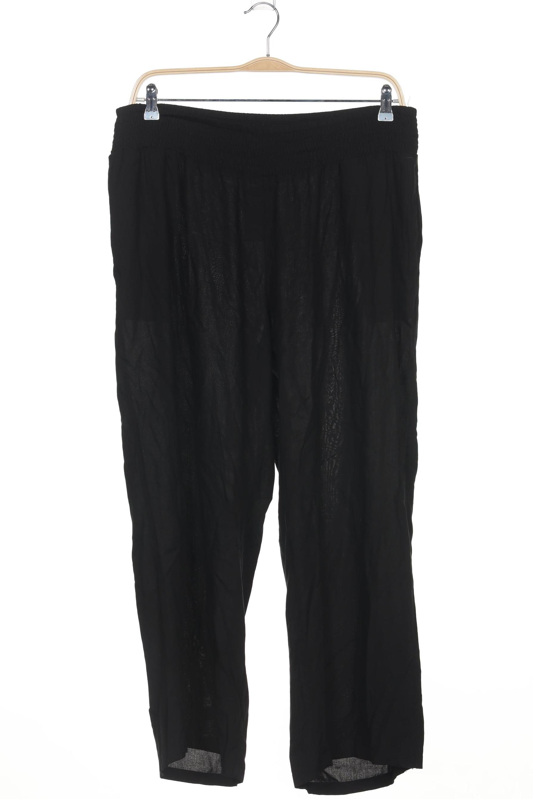 

sheego Damen Stoffhose, schwarz, Gr. 52