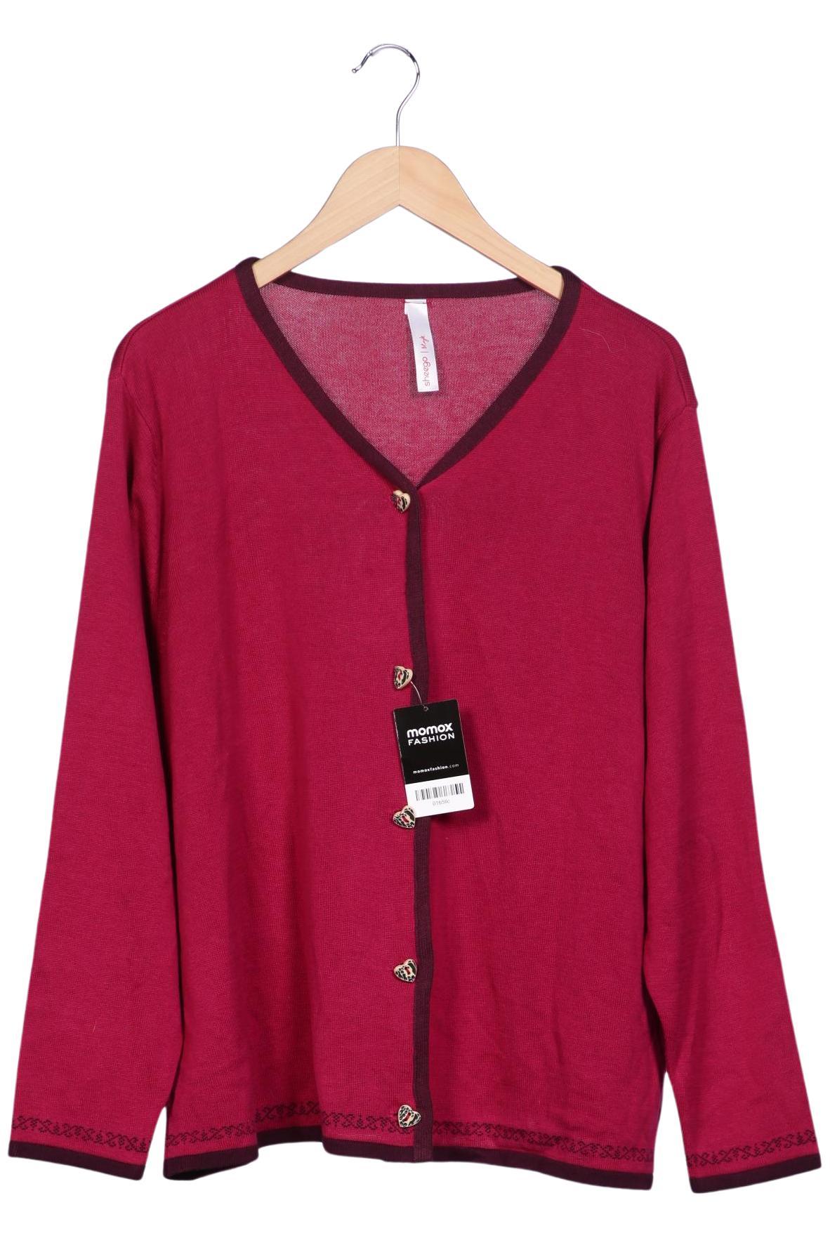 

sheego Damen Strickjacke, rot, Gr. 42