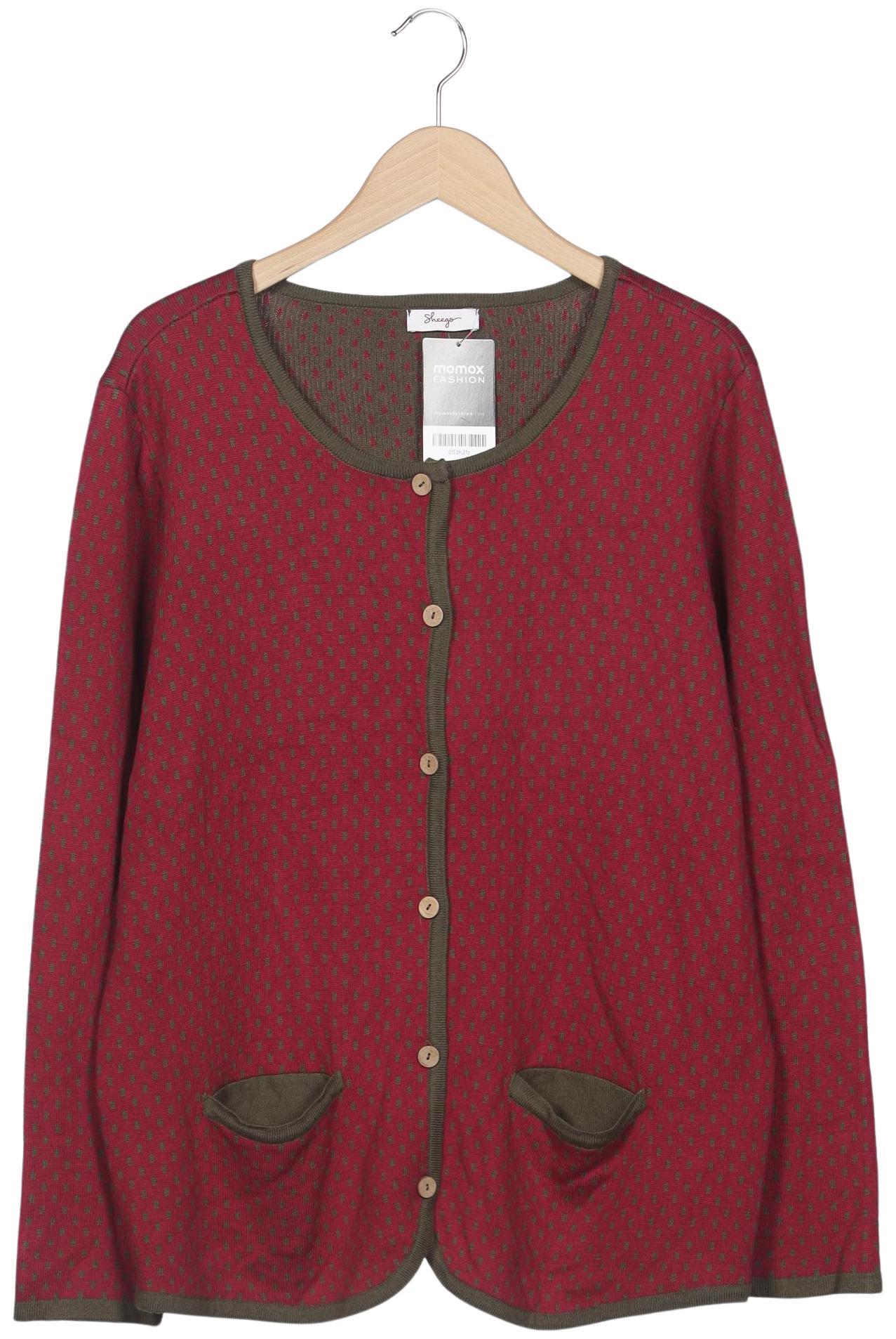 

sheego Damen Strickjacke, rot, Gr. 44