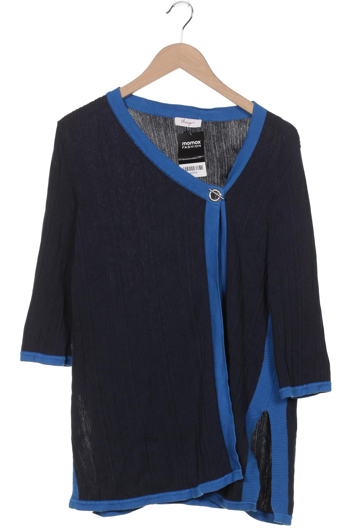 

sheego Damen Strickjacke, marineblau, Gr. 44