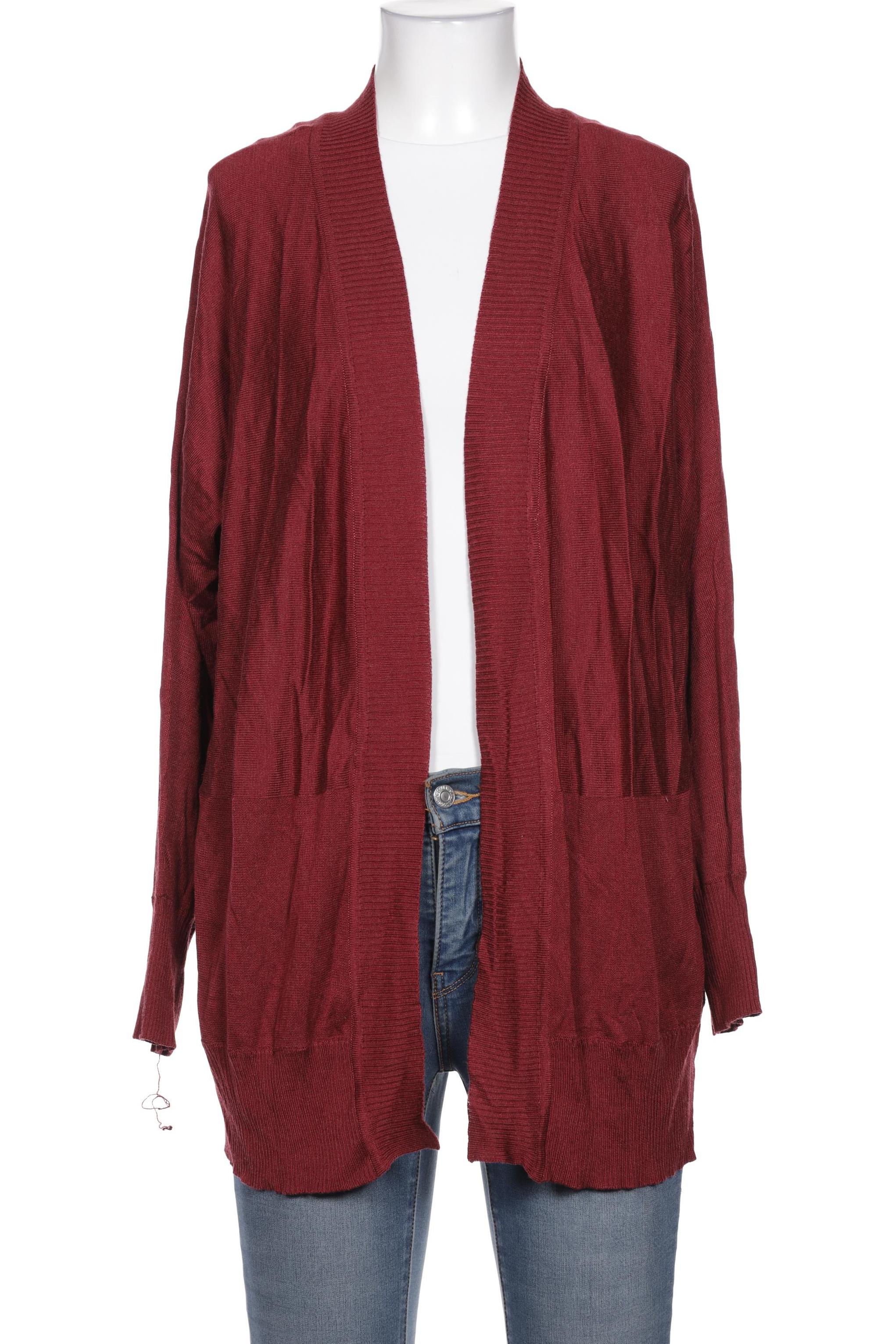 

sheego Damen Strickjacke, bordeaux, Gr. 44