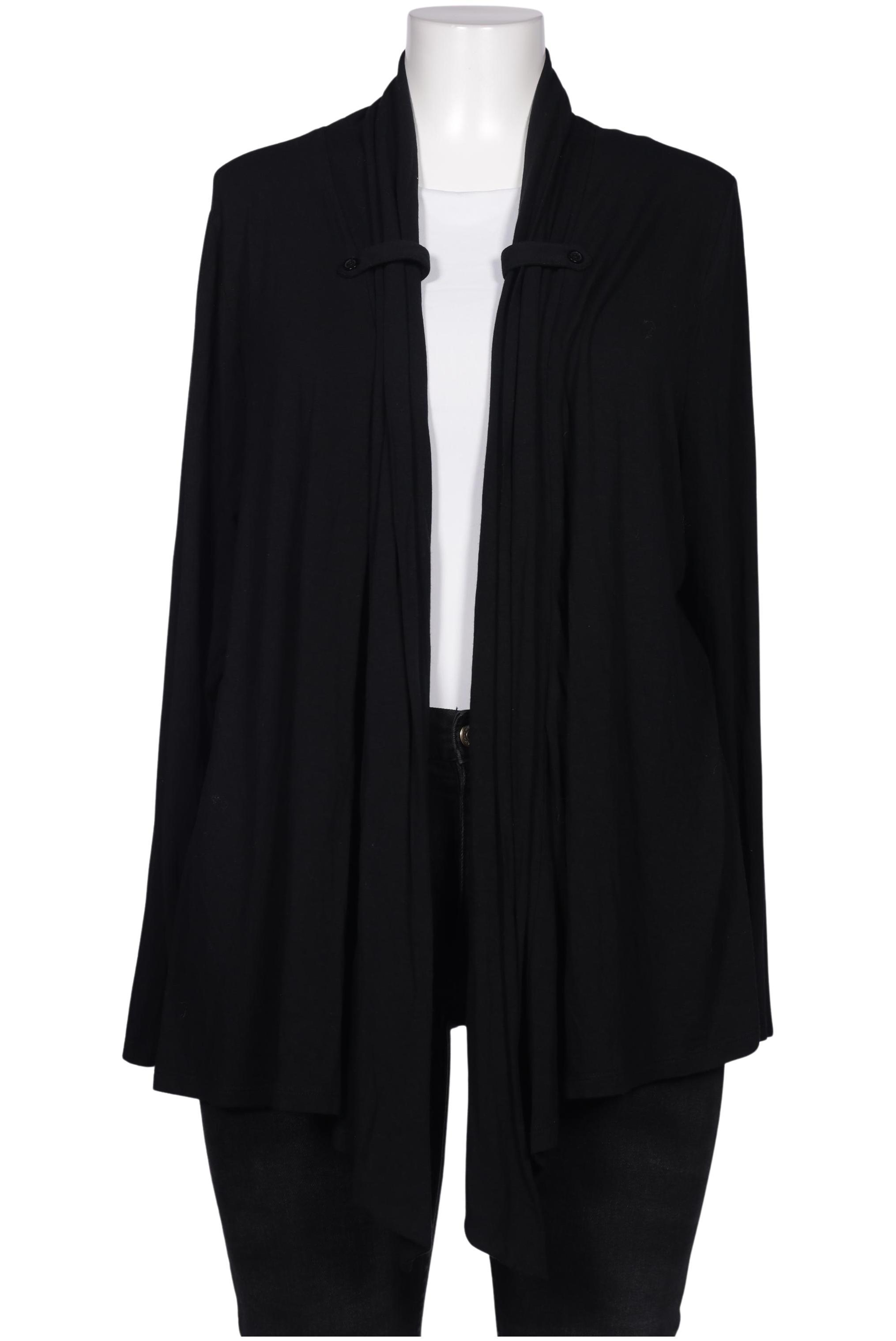 

sheego Damen Strickjacke, schwarz, Gr. 44