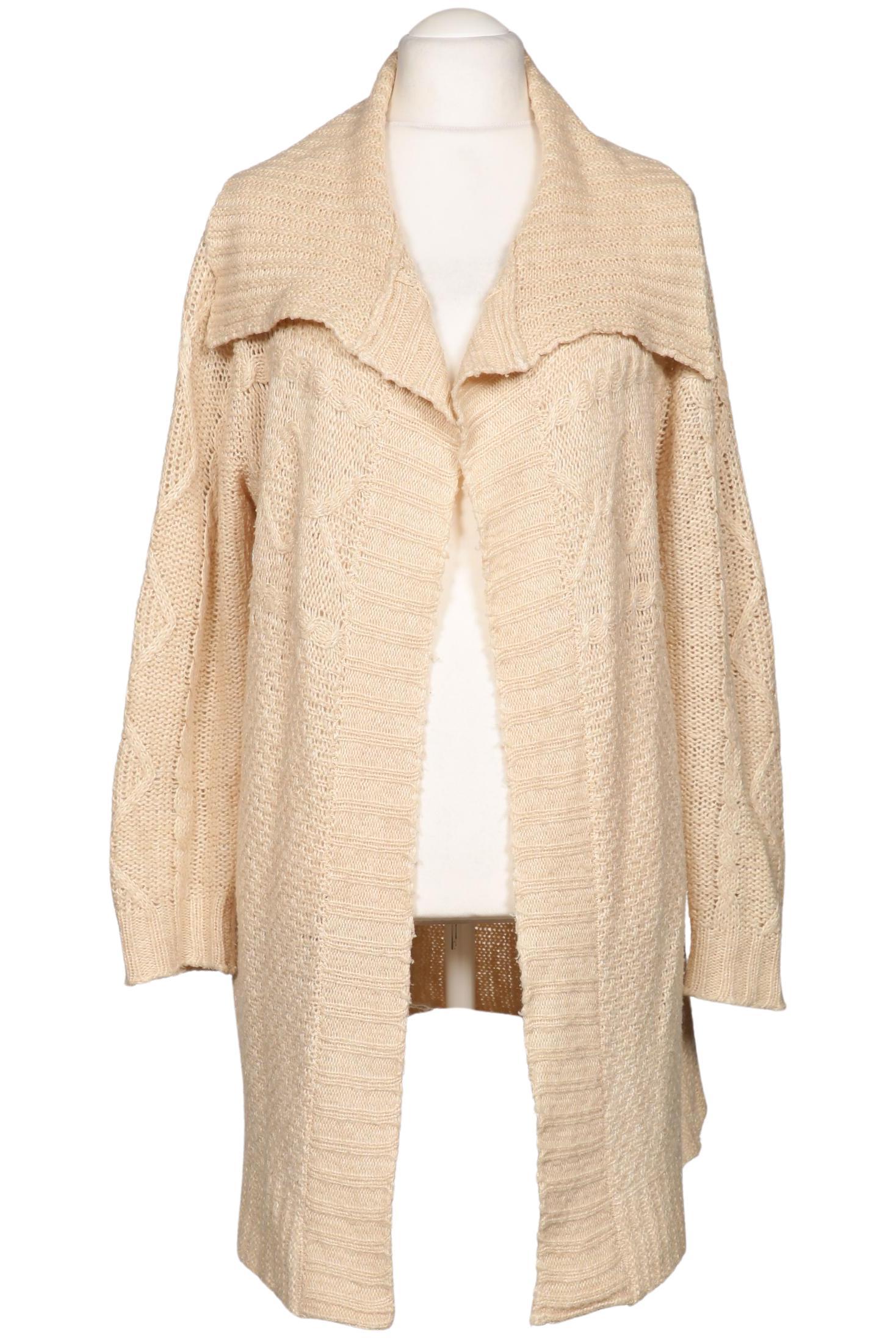 

sheego Damen Strickjacke, beige, Gr. 44