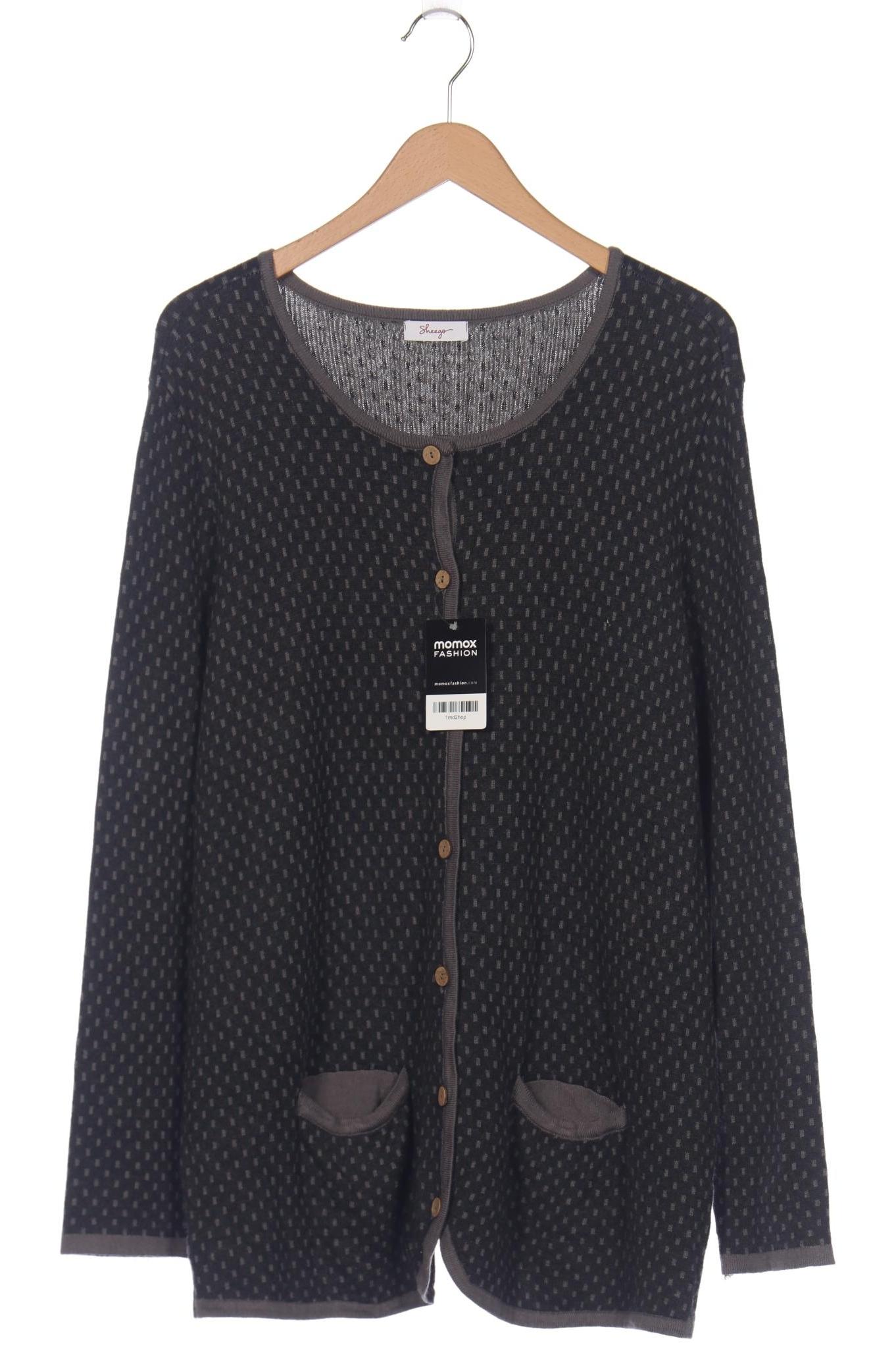 

sheego Damen Strickjacke, grau, Gr. 48