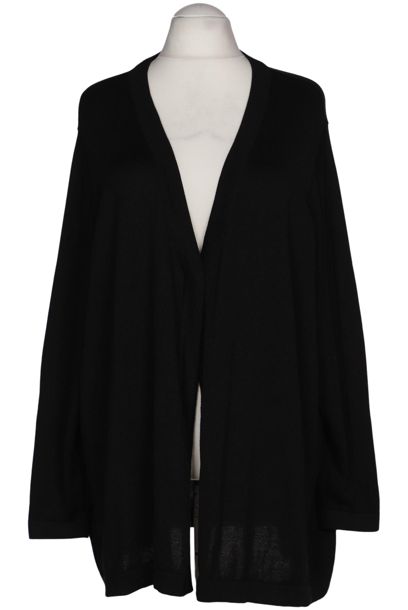 

sheego Damen Strickjacke, schwarz, Gr. 52