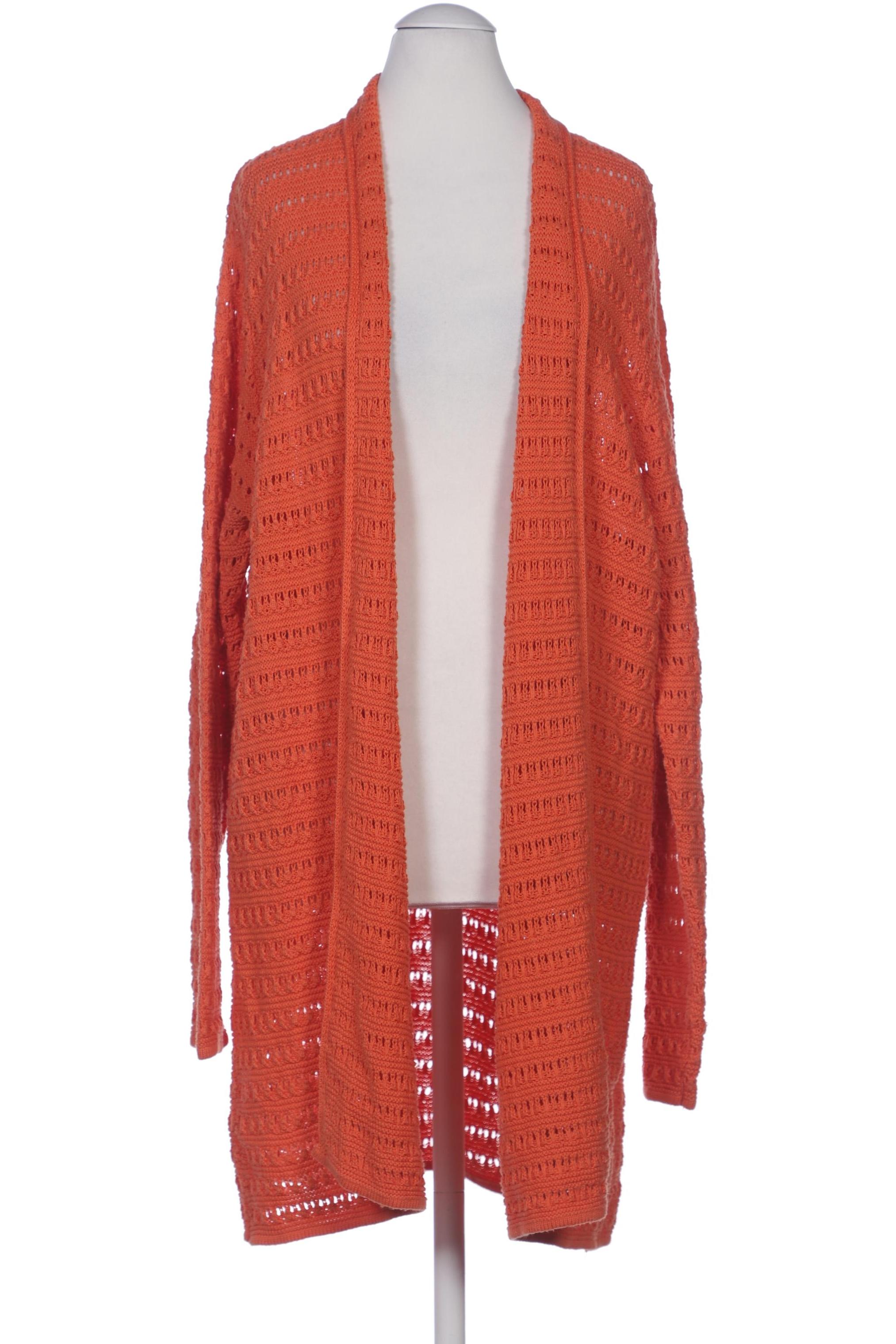 

sheego Damen Strickjacke, orange, Gr. 38
