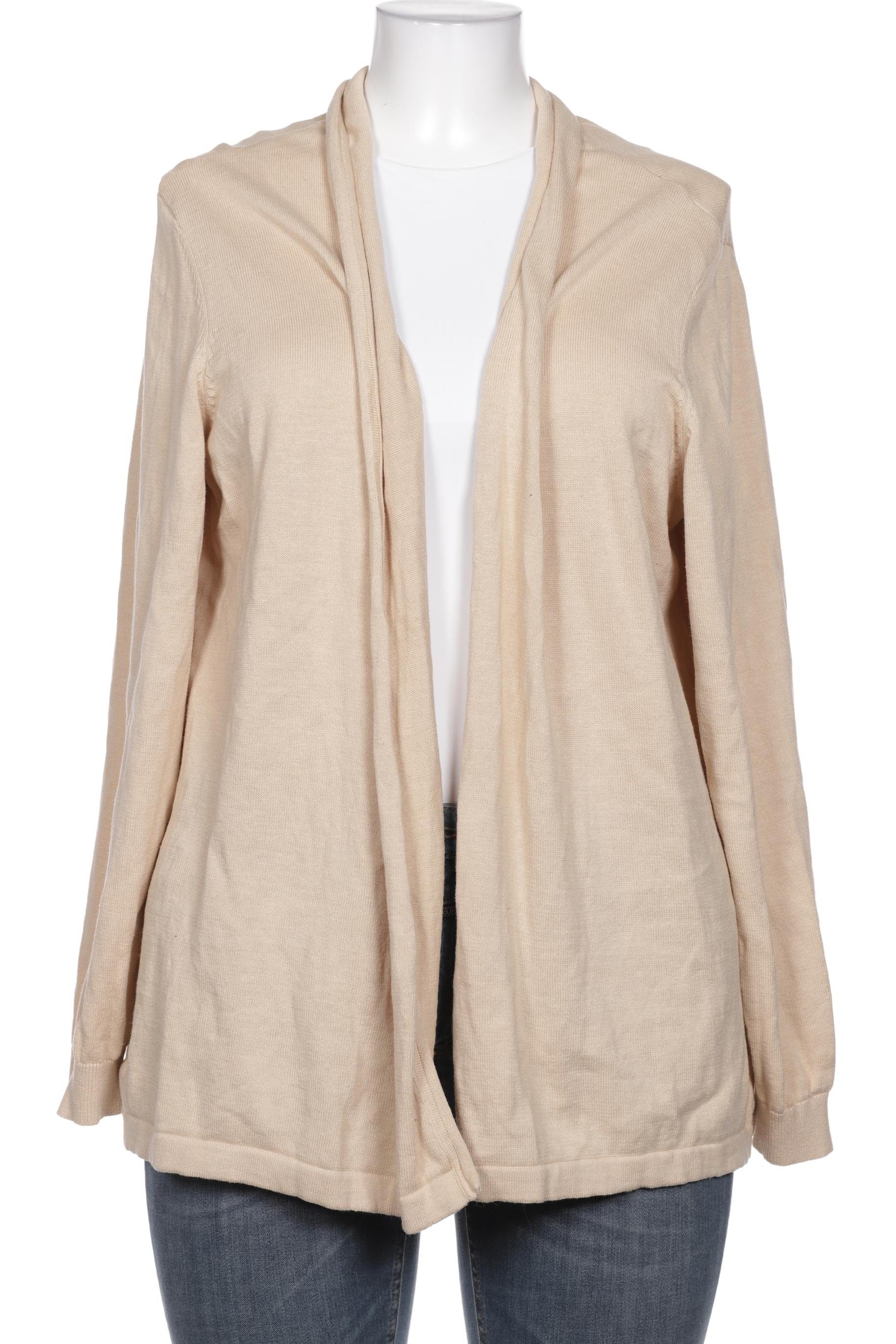 

sheego Damen Strickjacke, beige, Gr. 44