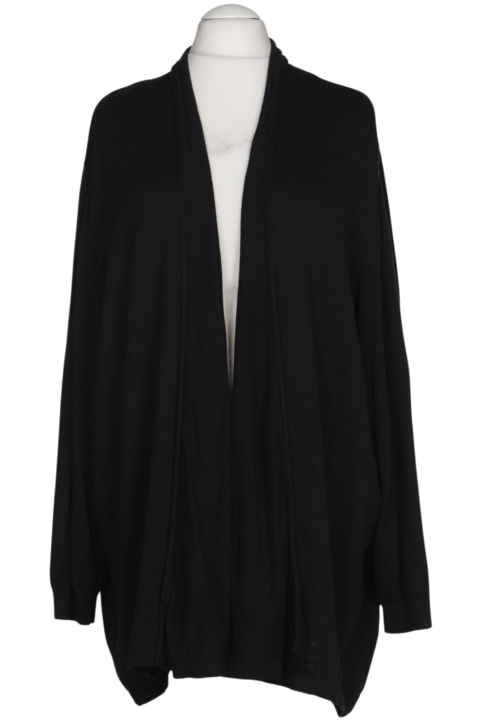 

sheego Damen Strickjacke, schwarz, Gr. 56