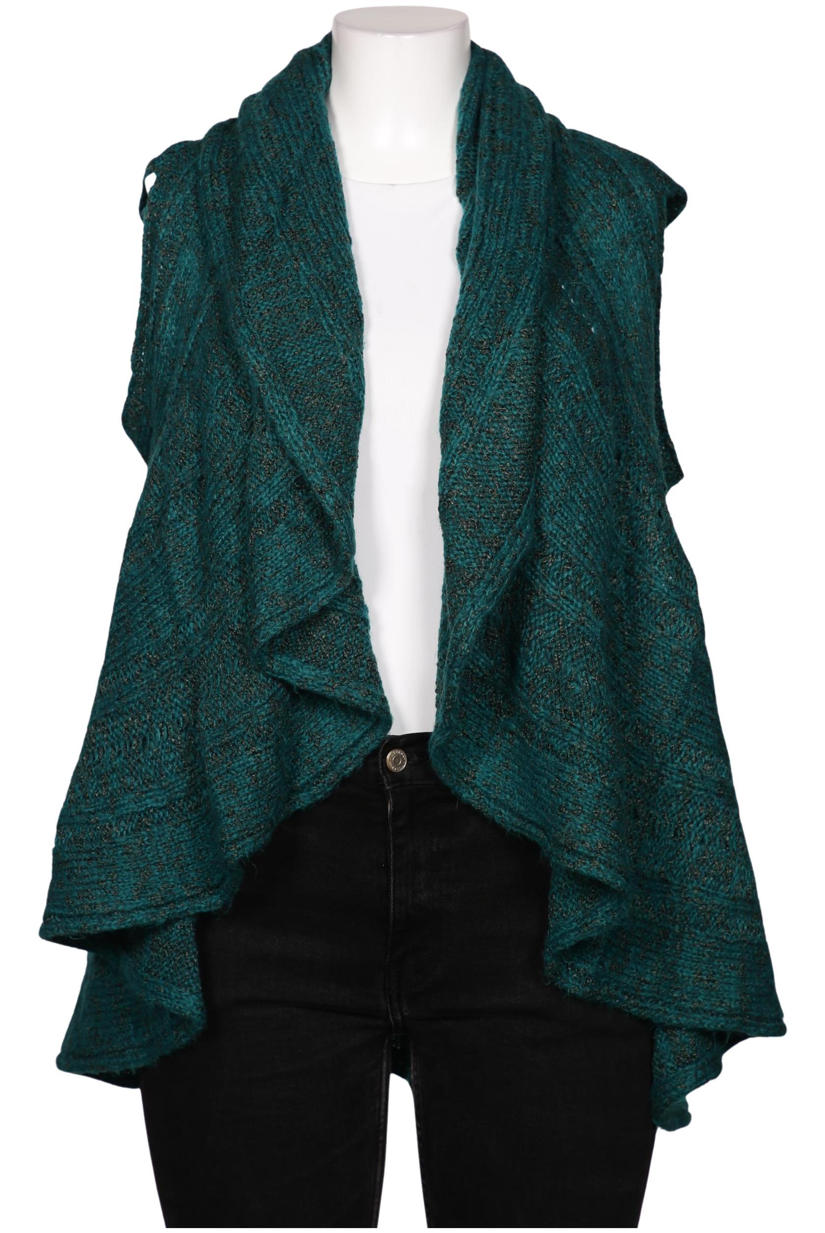 

sheego Damen Strickjacke, türkis, Gr. 44
